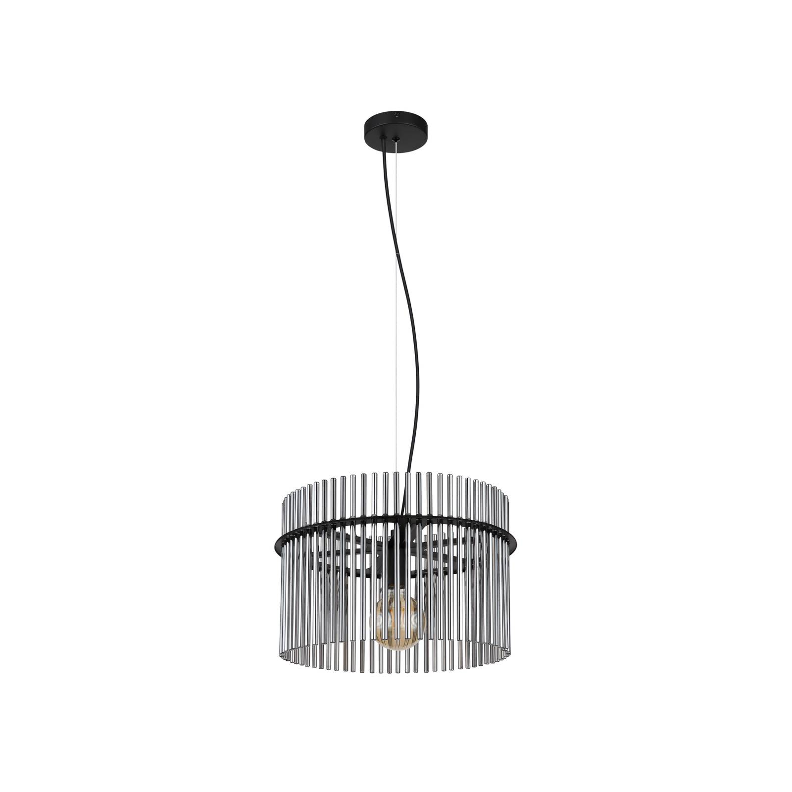 Hängeleuchte Gorley, Ø 40 cm, rauchgrau, Glas