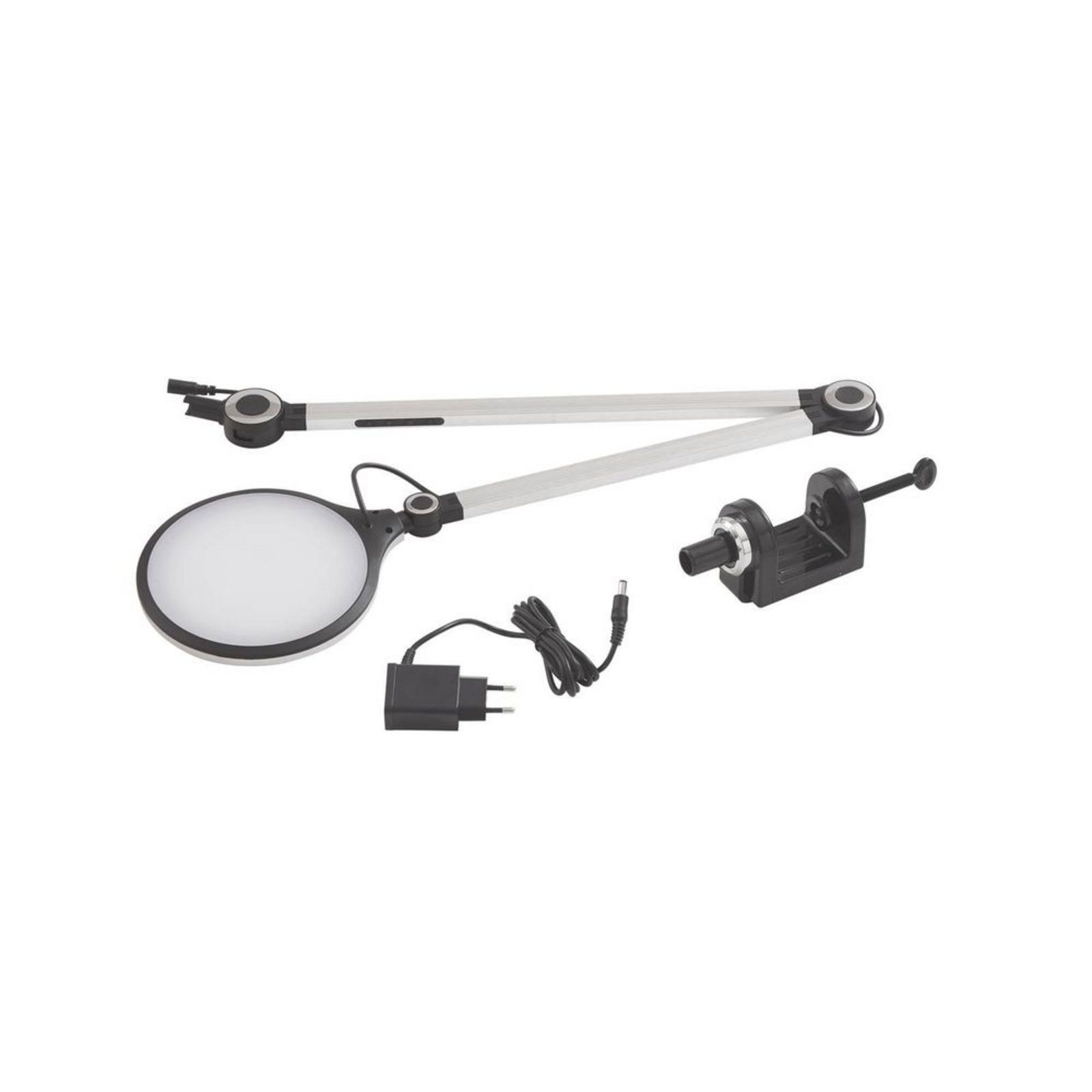 Nyxaris LED Veioză w/Clamp CCT Silver - Lindby