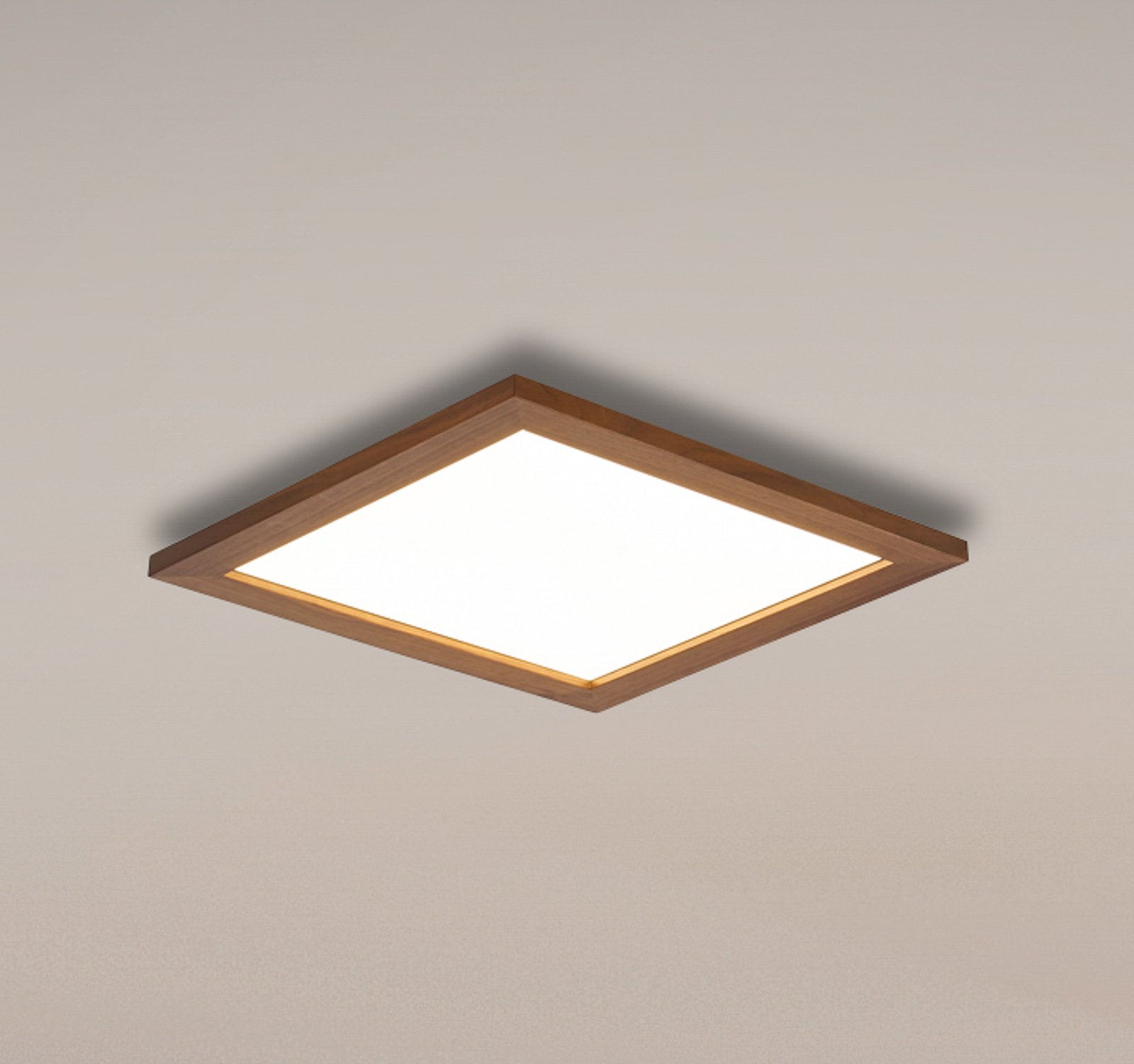 Quitani Aurinor LED panel, walnut, 45 cm