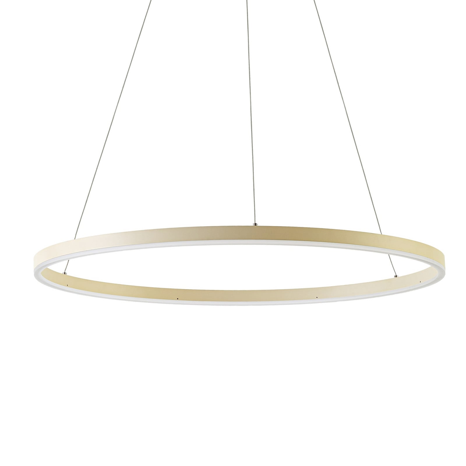 Lampă suspendată LED Arcchio Albiona bej 1 inel Ø 80 cm - Bucătărie - Modern - bej alb - Metal