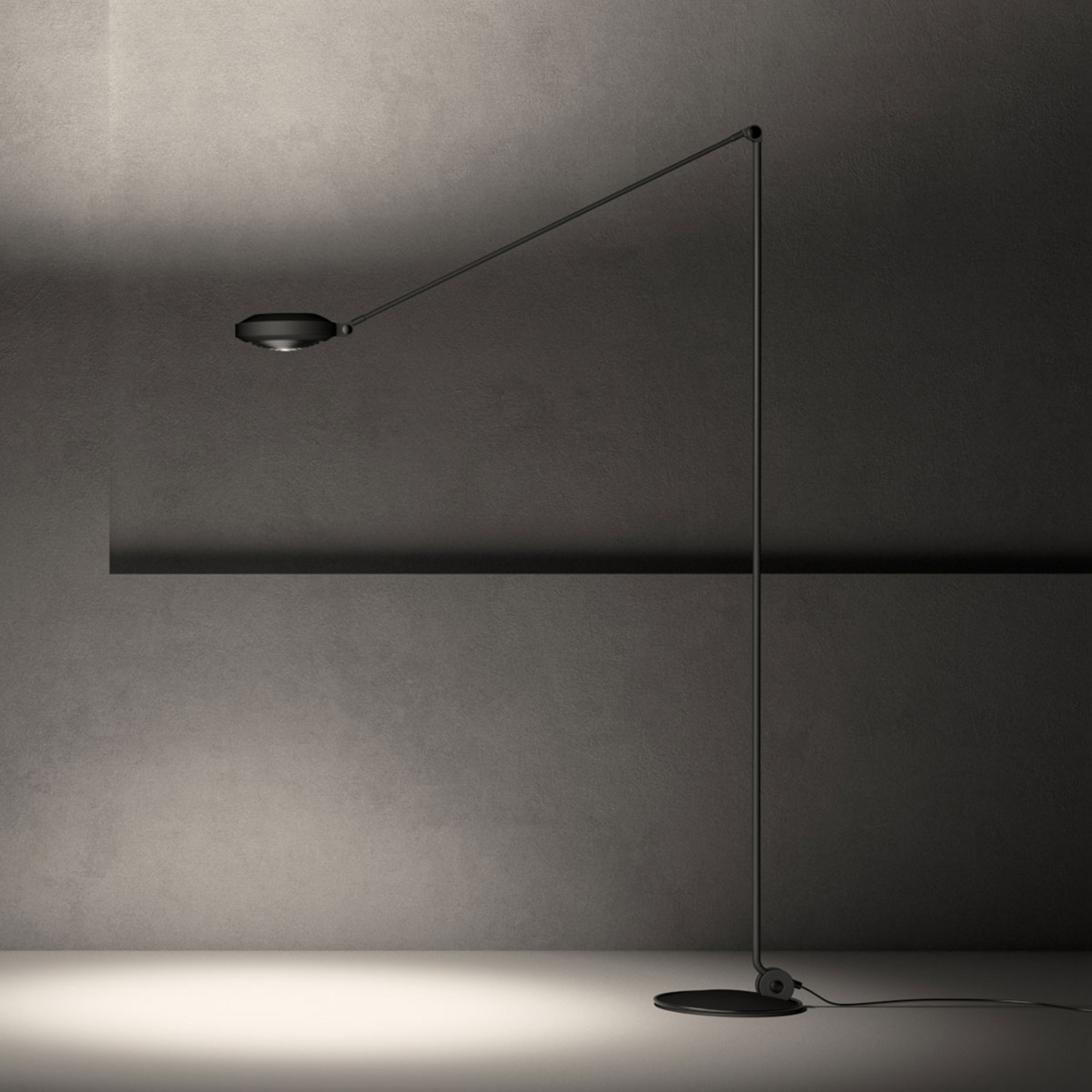 Lampada LED da pavimento LUMINA Elle altezza 200cm 3.000K