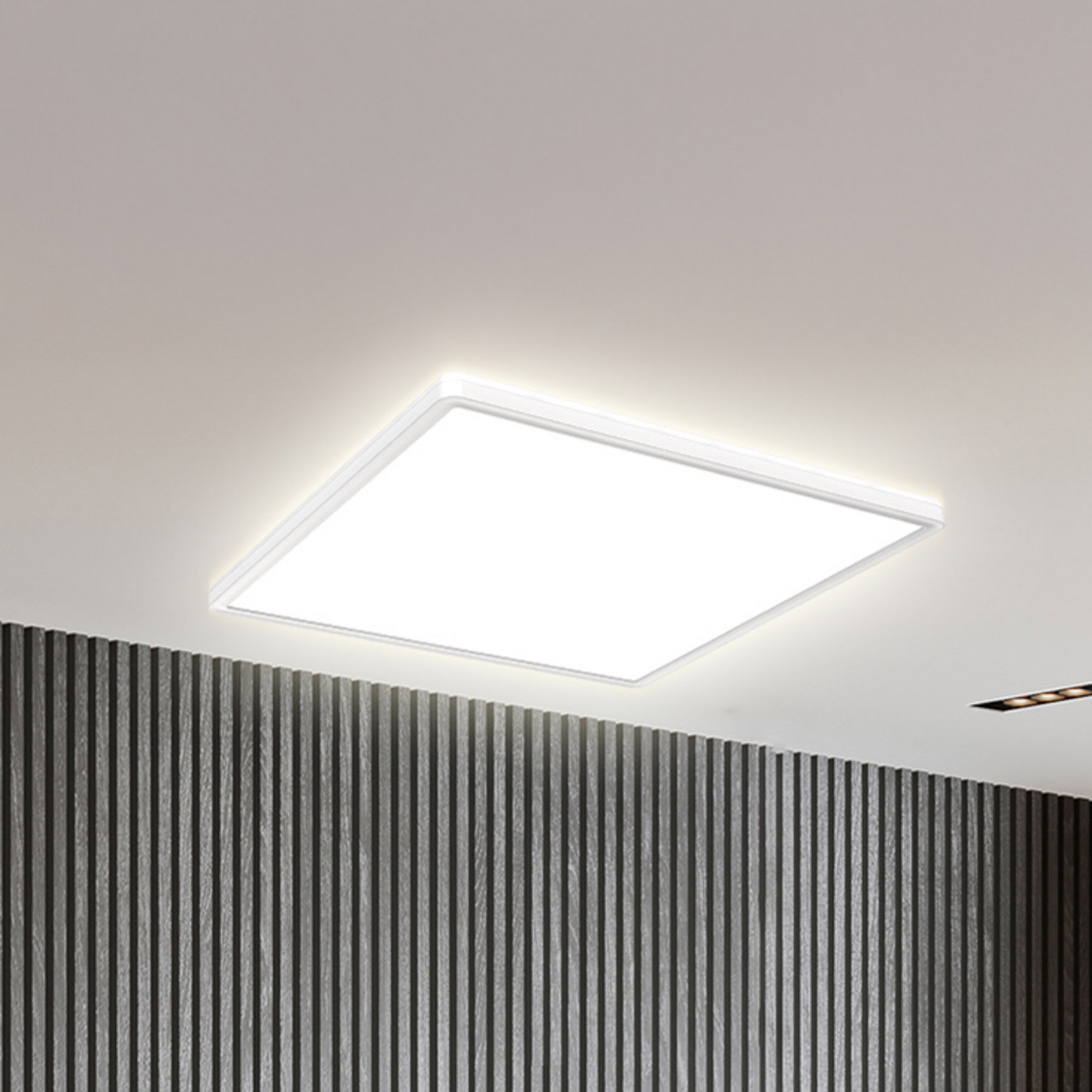 LED paneel Eki, 42 x 42 cm, wit, dimbaar, achtergrondverlichting, 4.000K