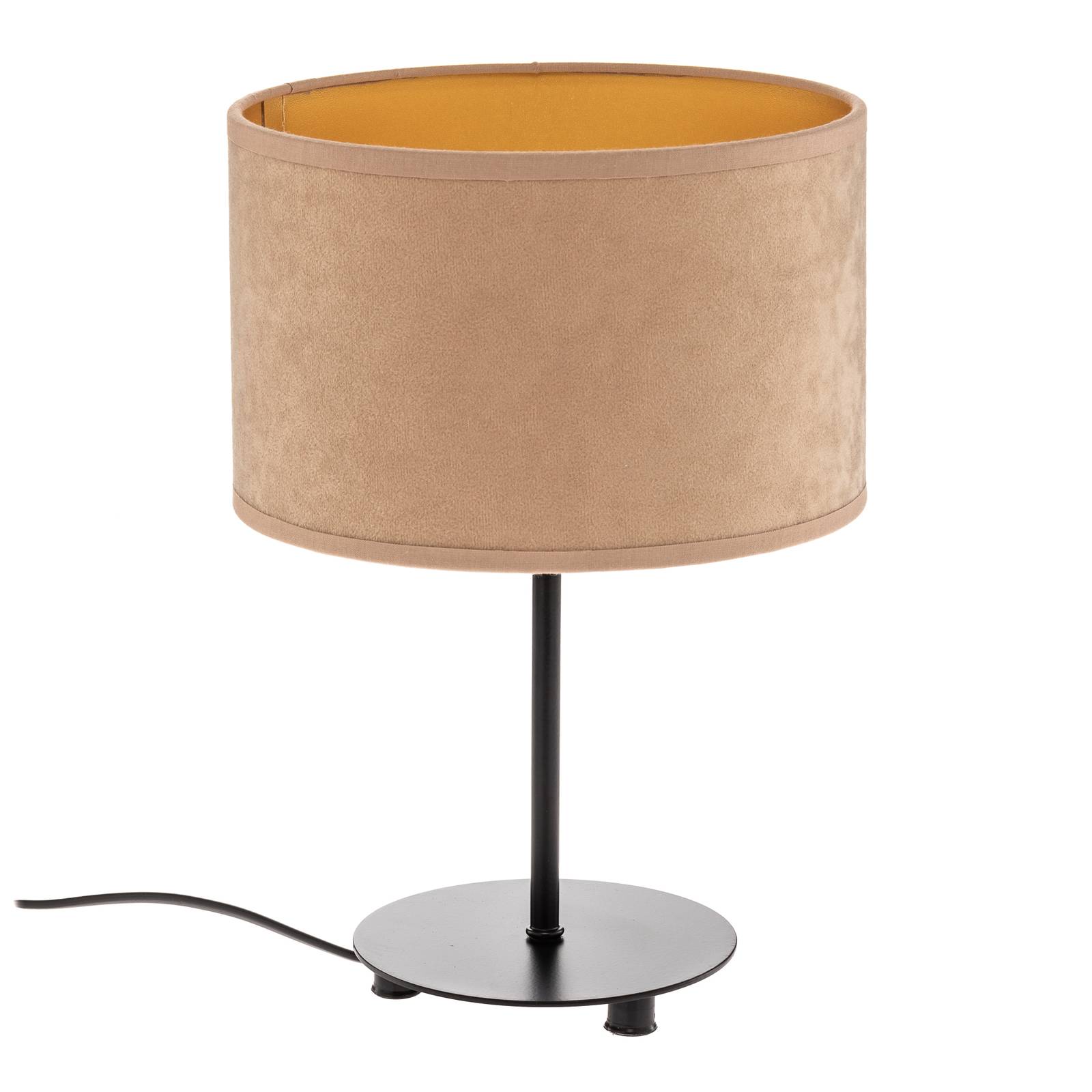 Lampe de table Golden Roller h 30 cm beige/doré