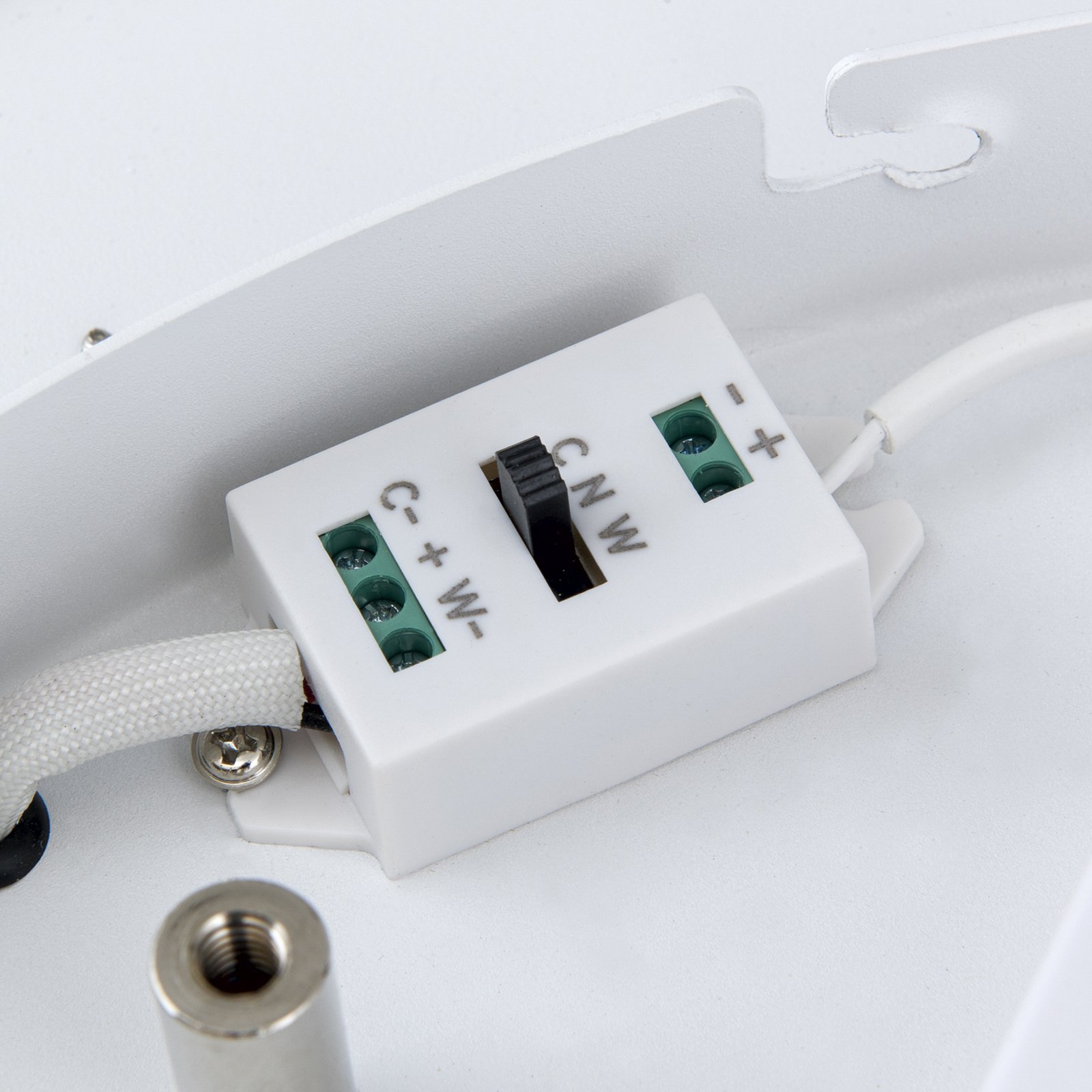 Φωτιστικό οροφής LED Masca, μαύρο, Ø 60 cm, CCT, μέταλλο, ρυθμιζόμενο