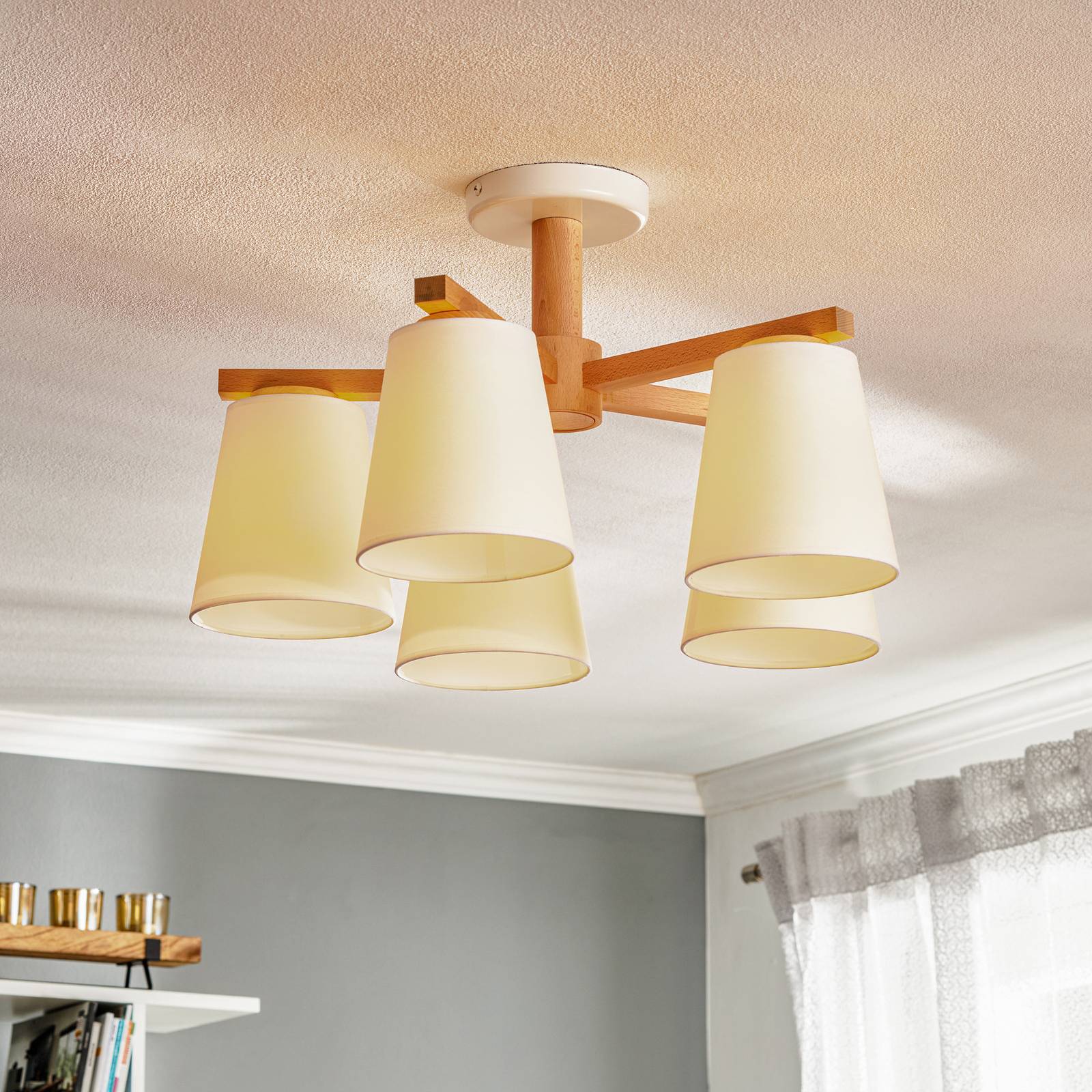 Photos - Chandelier / Lamp Lamkur Canditia ceiling lamp, five-bulb 