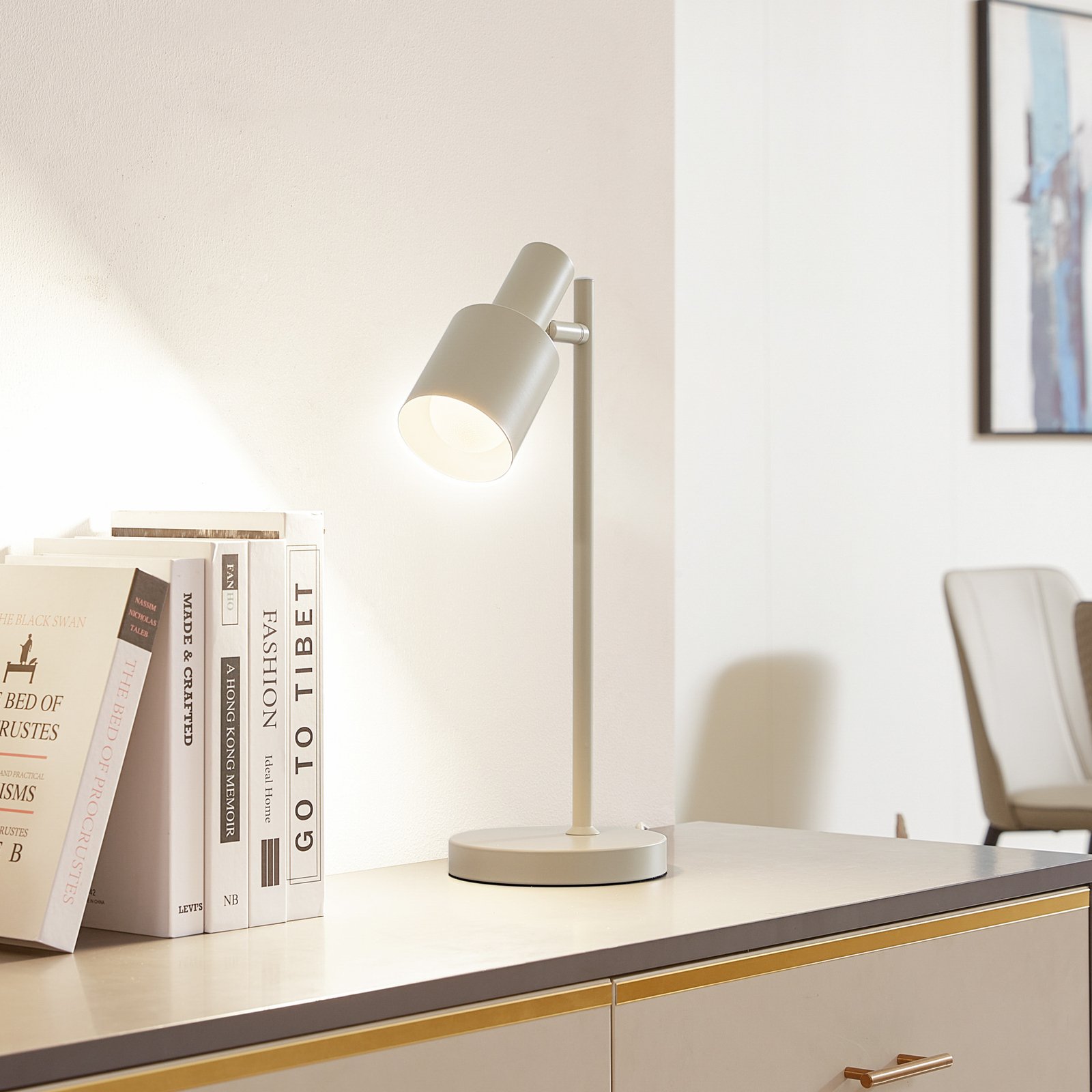 Ovelia Table Lamp Beige - Lindby