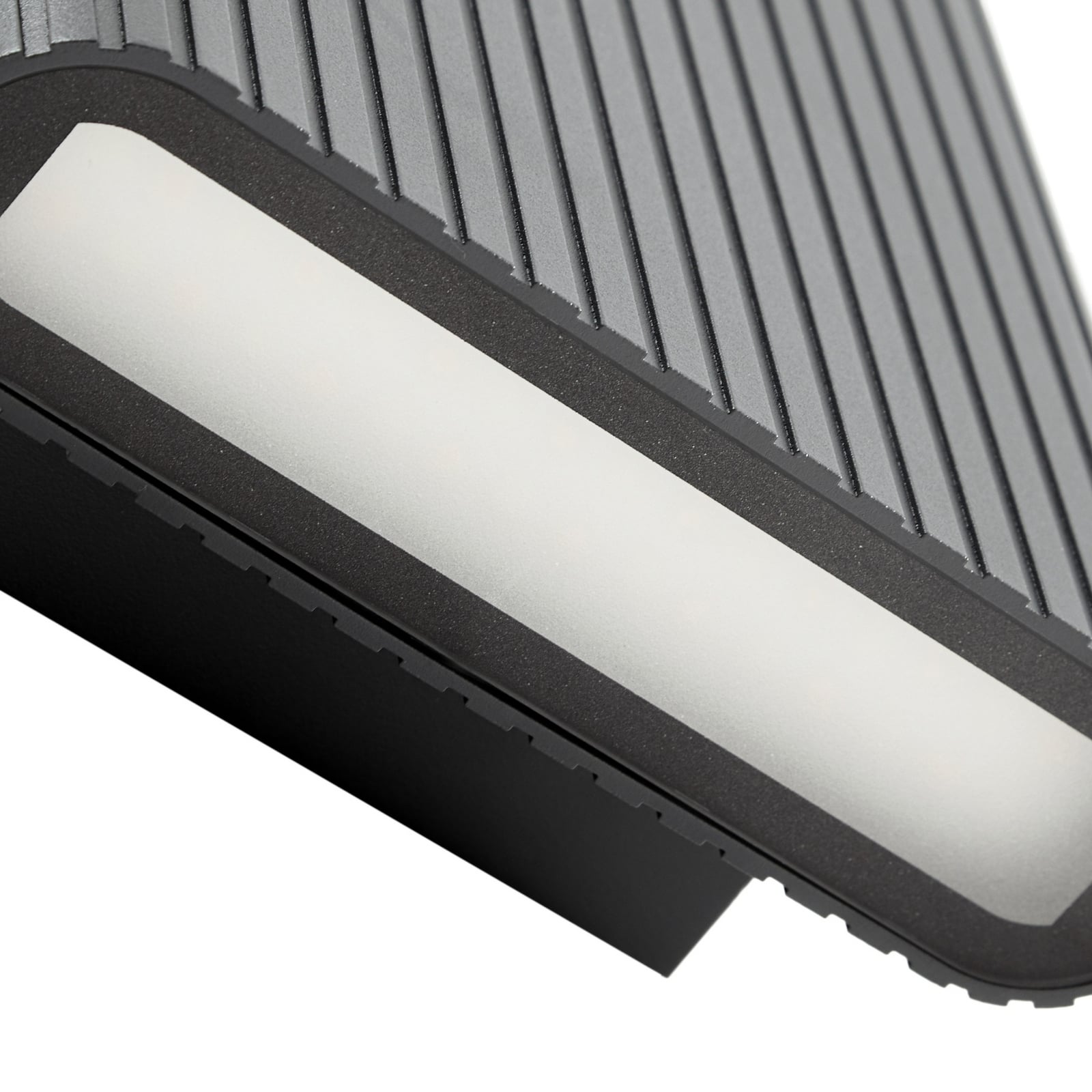 Raija LED buiten wandlamp, antraciet, 19 cm, CCT - Lucande