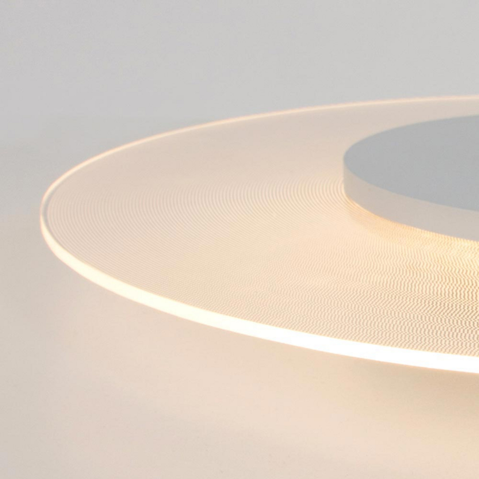 Steinhauer Birma - plafonieră LED mare rotundă dimabilă - Camera de zi / sufragerie - modern - alb - Plastic