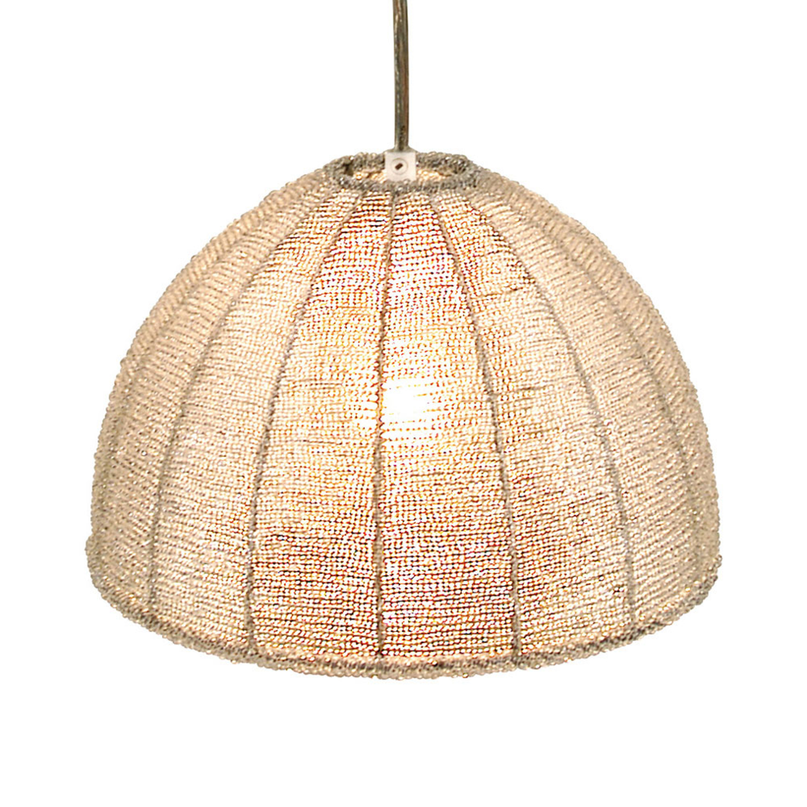 Näve Pearl hanging light white, for Living / Dining Room, metal, glass, E14, 40 W, energy efficiency: A++