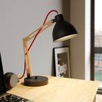 Skansen table lamp, adjustable, black