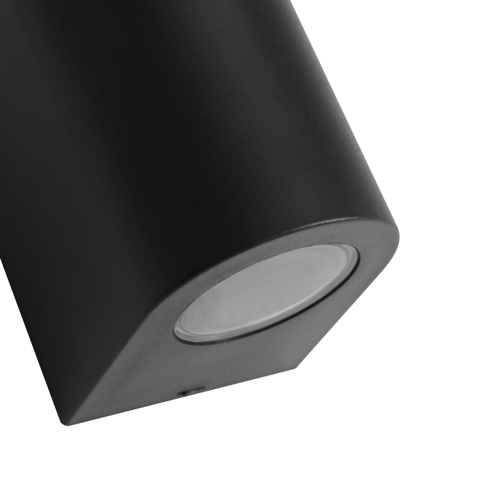 Prios Irfan vanjska zidna svjetiljka okrugla crna 10 cm