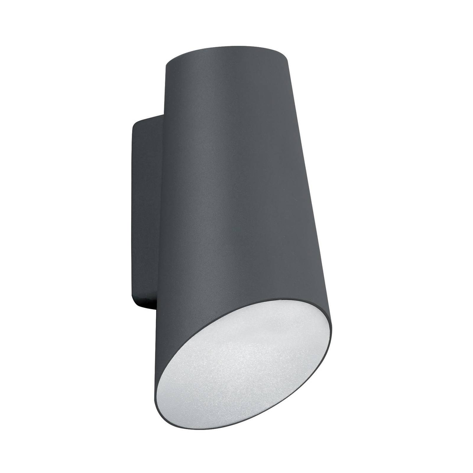 Vista LED outdoor wall light, dark grey