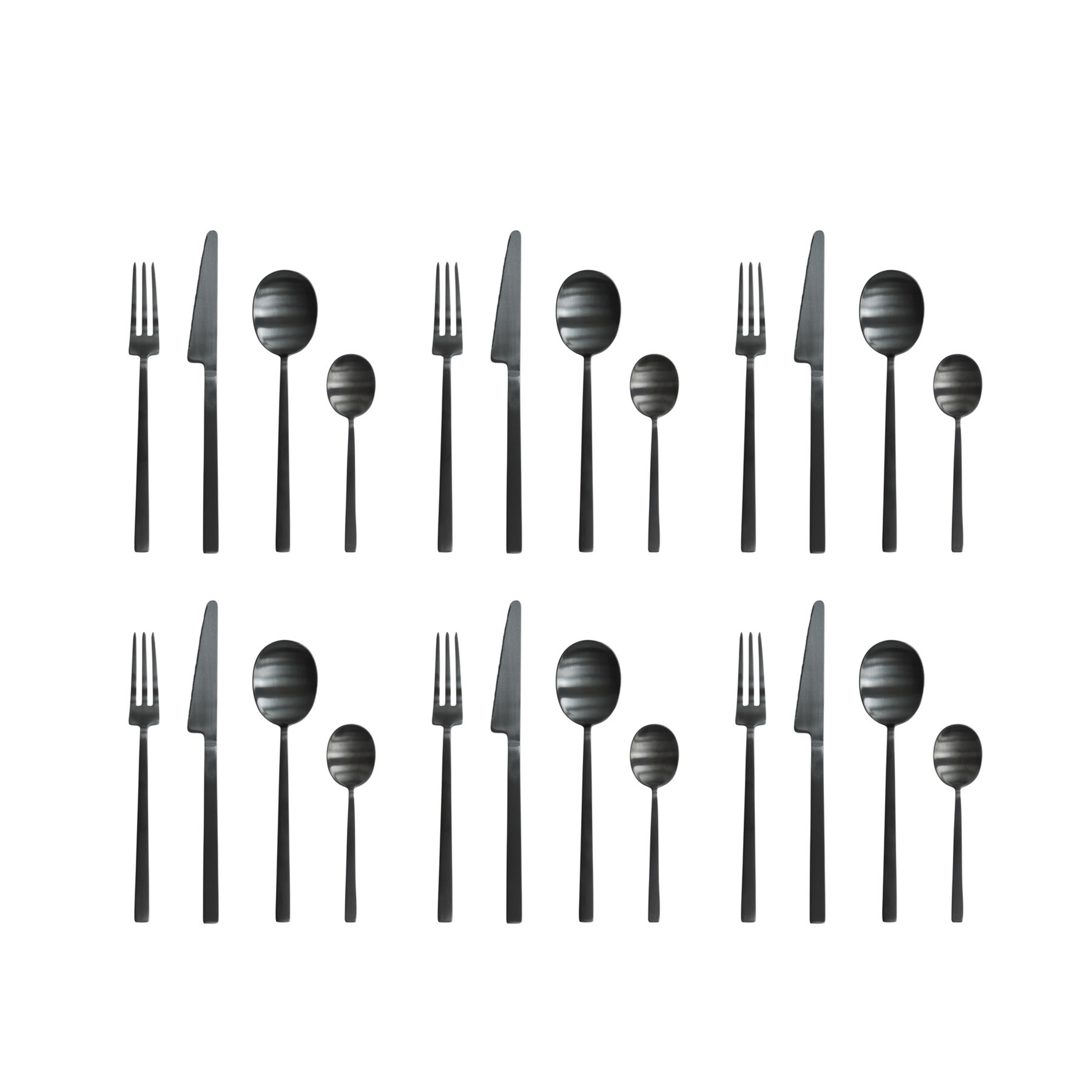 Kogei Besteckset, schwarz, 24er-Set - 101 Copenhagen