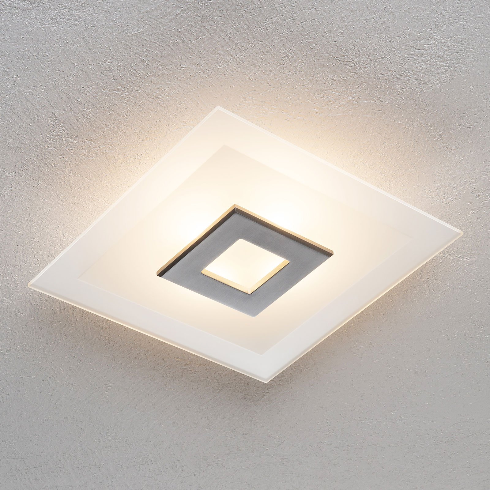 LED-Deckenleuchte Tian mit Glasschirm, 39 cm