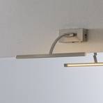 Matisse LED-væglampe, bredde 34 cm, sølv