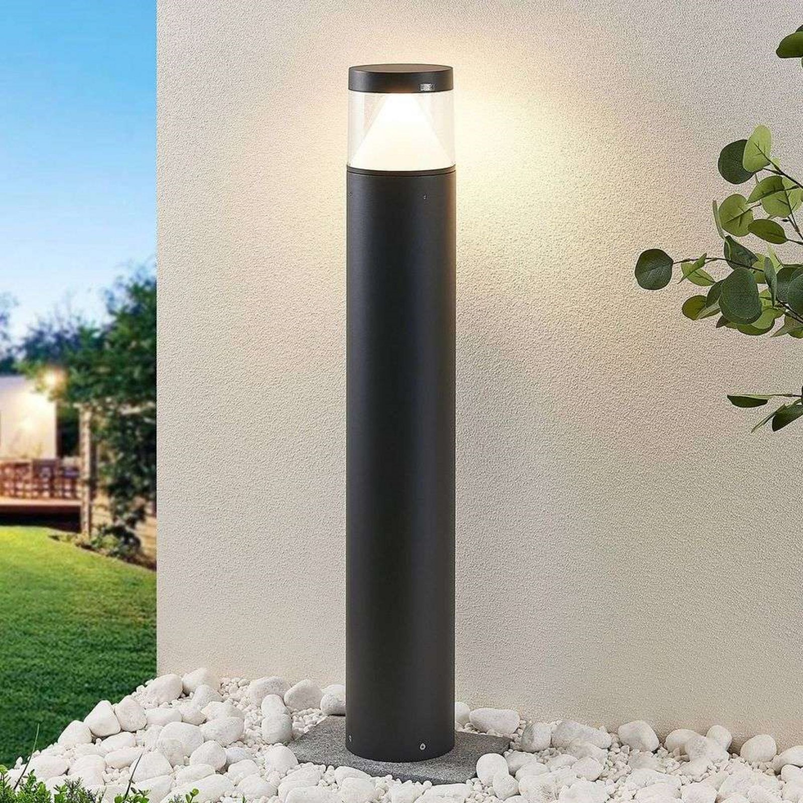 Darja Outdoor Garden Lamp Dark Grey/White - Lucande