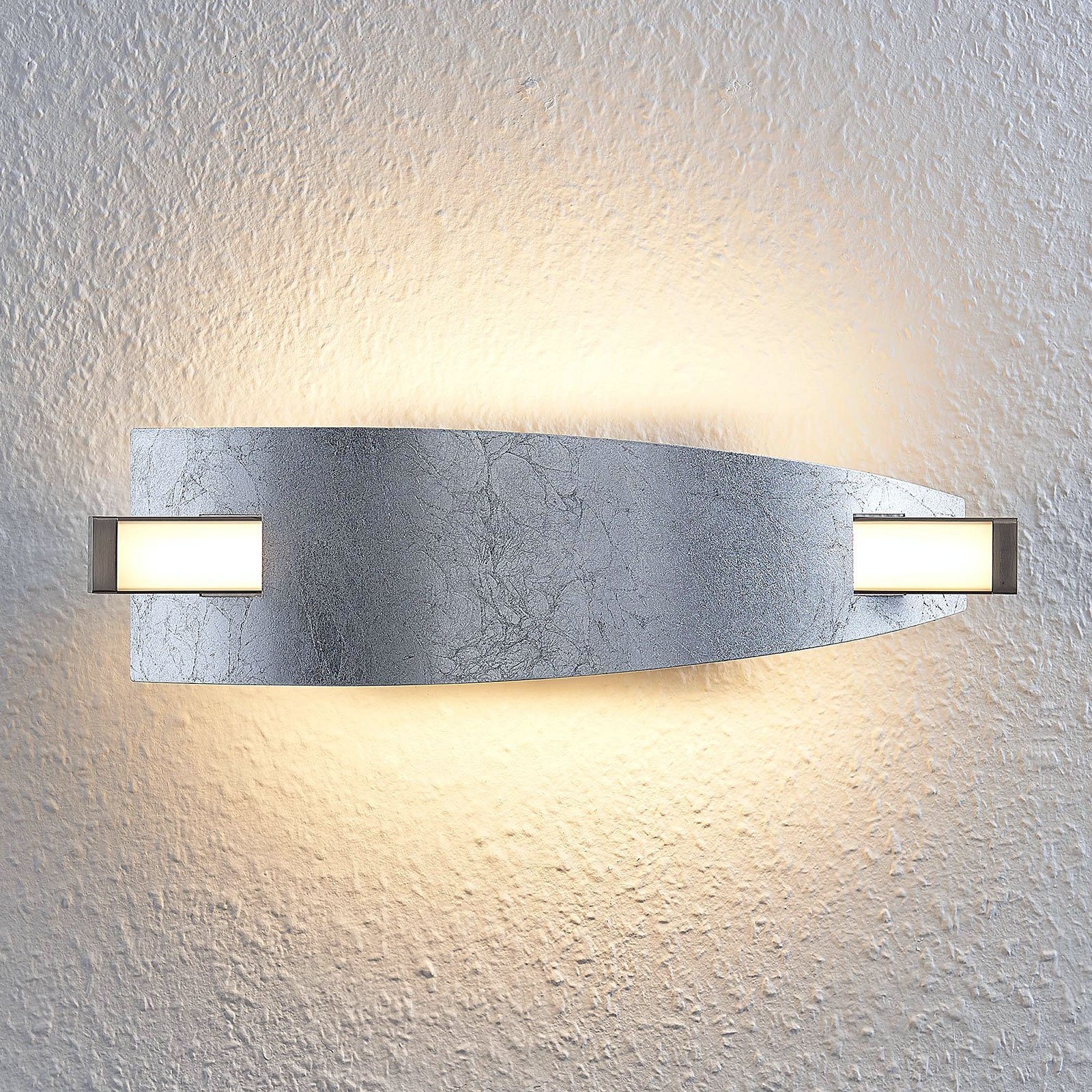 LED-Wandleuchte Marija mit Silber-Finish