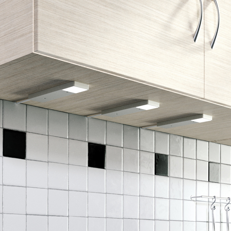 Lindby Amaryll LED-benkebelysning, sett med 3 sølv