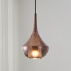 Lampa na vješanje Stars of Light Almoster, bakar, Ø 25 cm, staklo