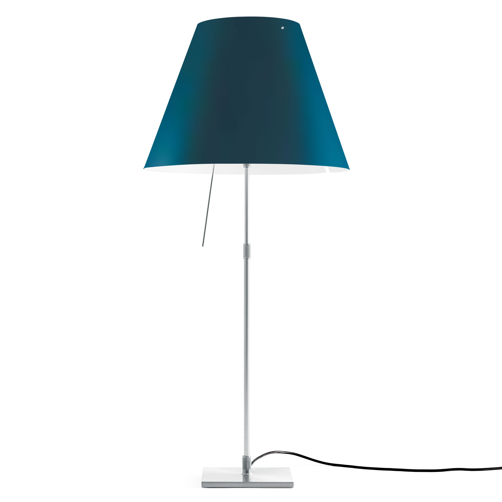 Luceplan Costanza lampe à poser D13 alu/bleue