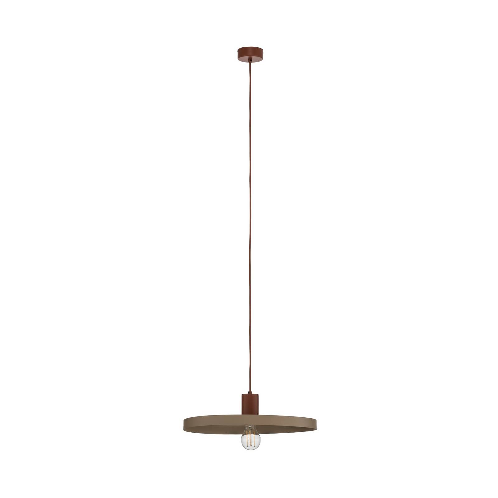 Lampa wisząca Sila, piaskowa/czerwona, metal, Ø 45 cm, E27