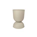 ferm LIVING flower pot Hourglass, beige, Ø 30 cm, reversible