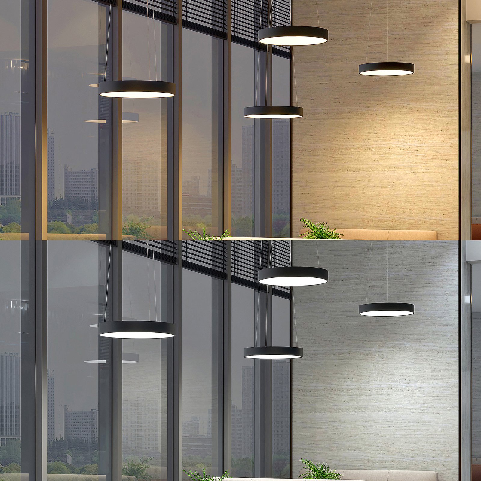 Aleksi Round LED Lampada a Sospensione Ø60 Black - Arcchio