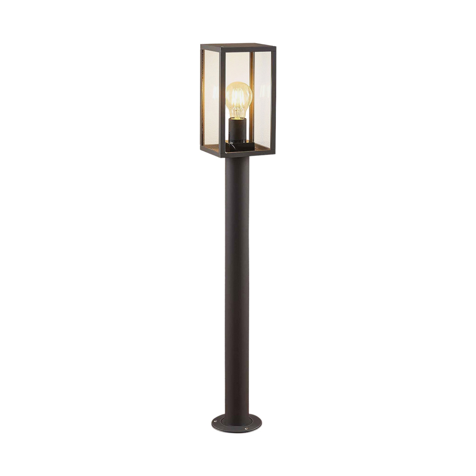 Lindby Filimon lampione grigio scuro, E27