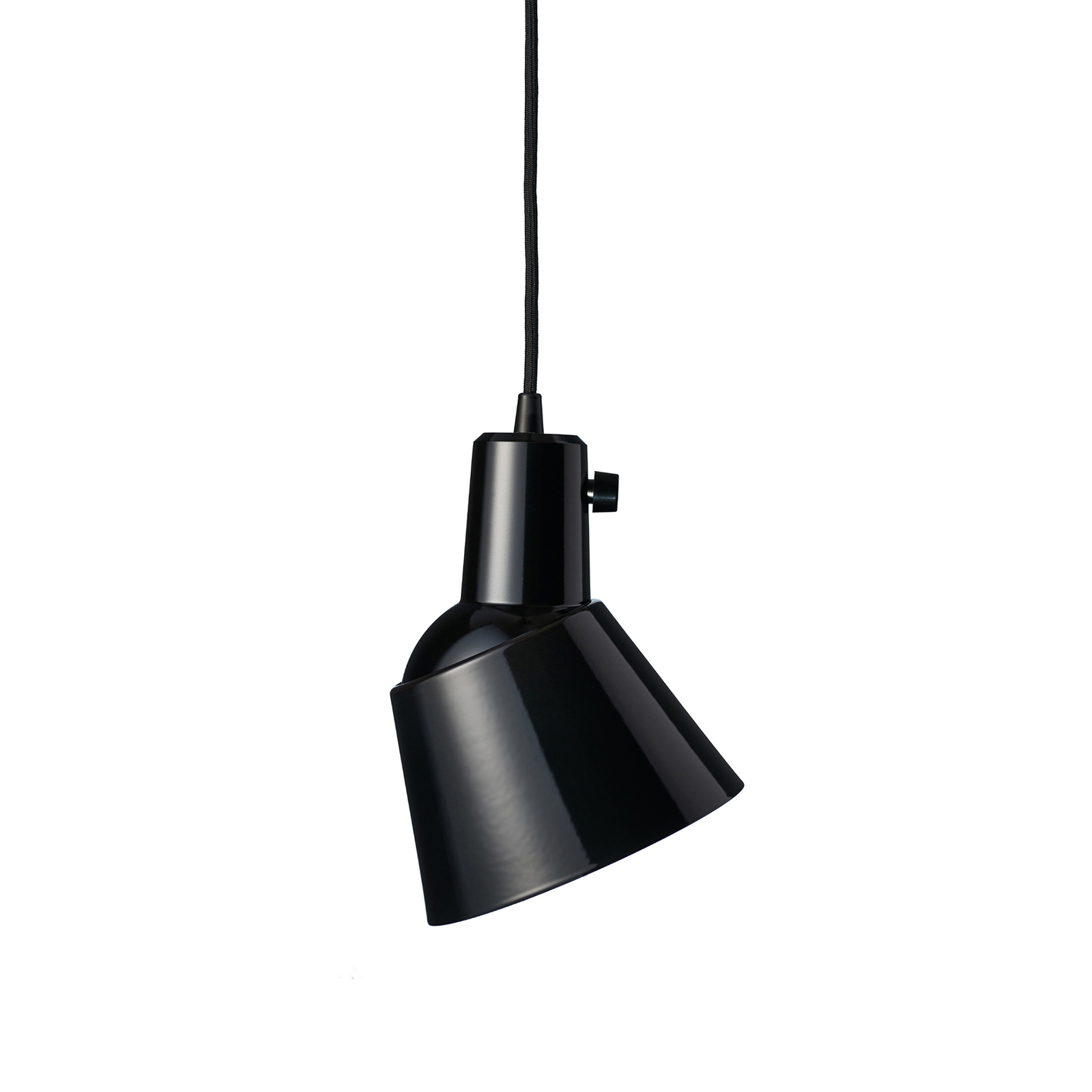 lampa wisząca midgard K831, emaliowana na czarno
