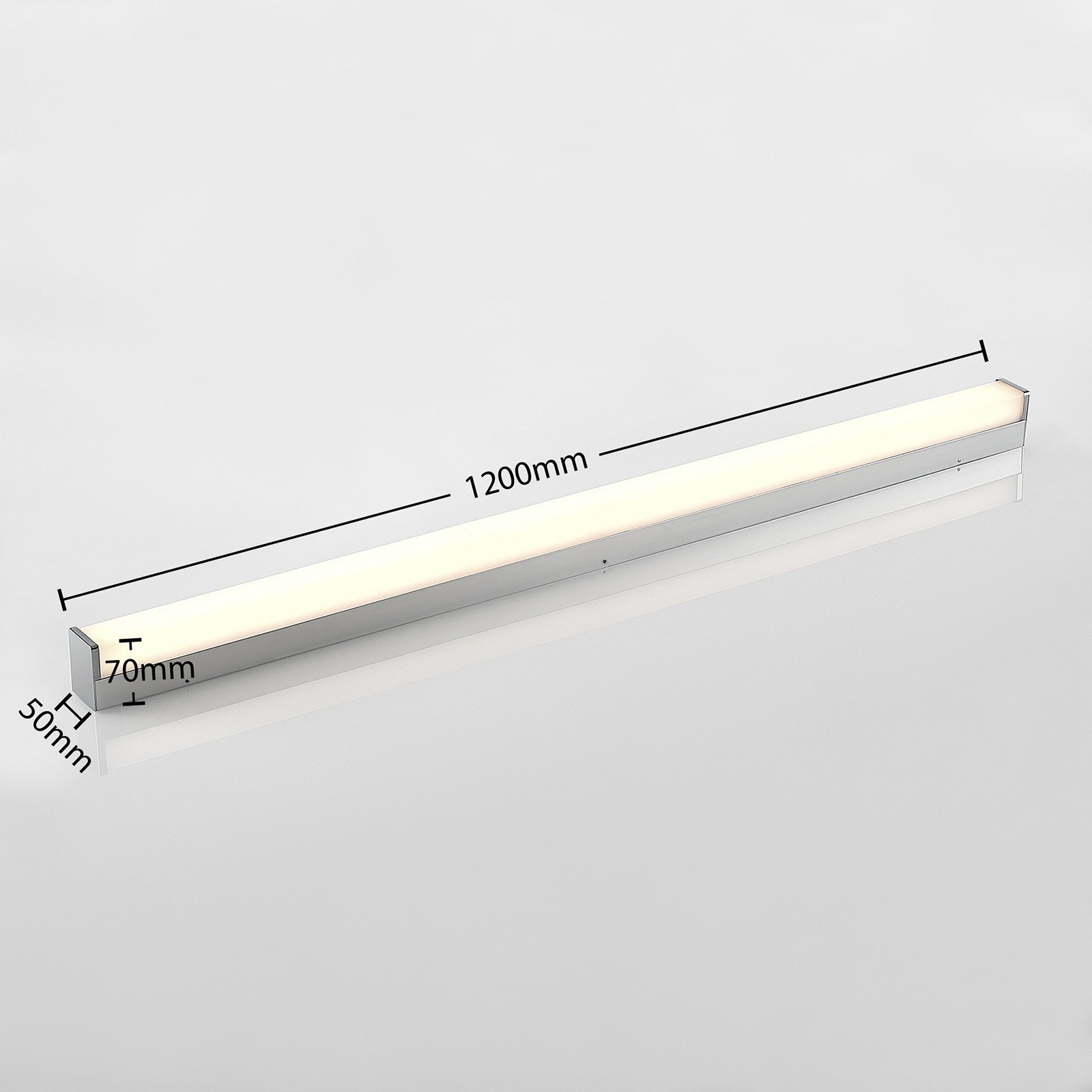 Klea LED Vegglampe L120 Chrome - Lindby