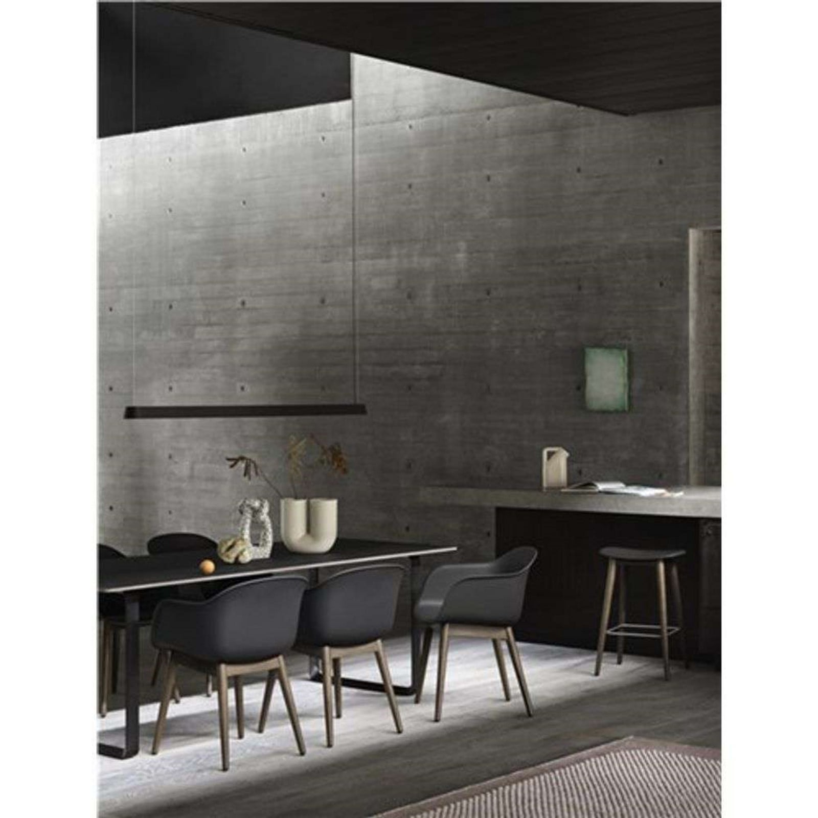 Linear Pendel L169 Black Muuto - Spisestue - Aluminium