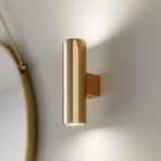 Euluna wall lamp Marion, brass height 18 cm steel up/down