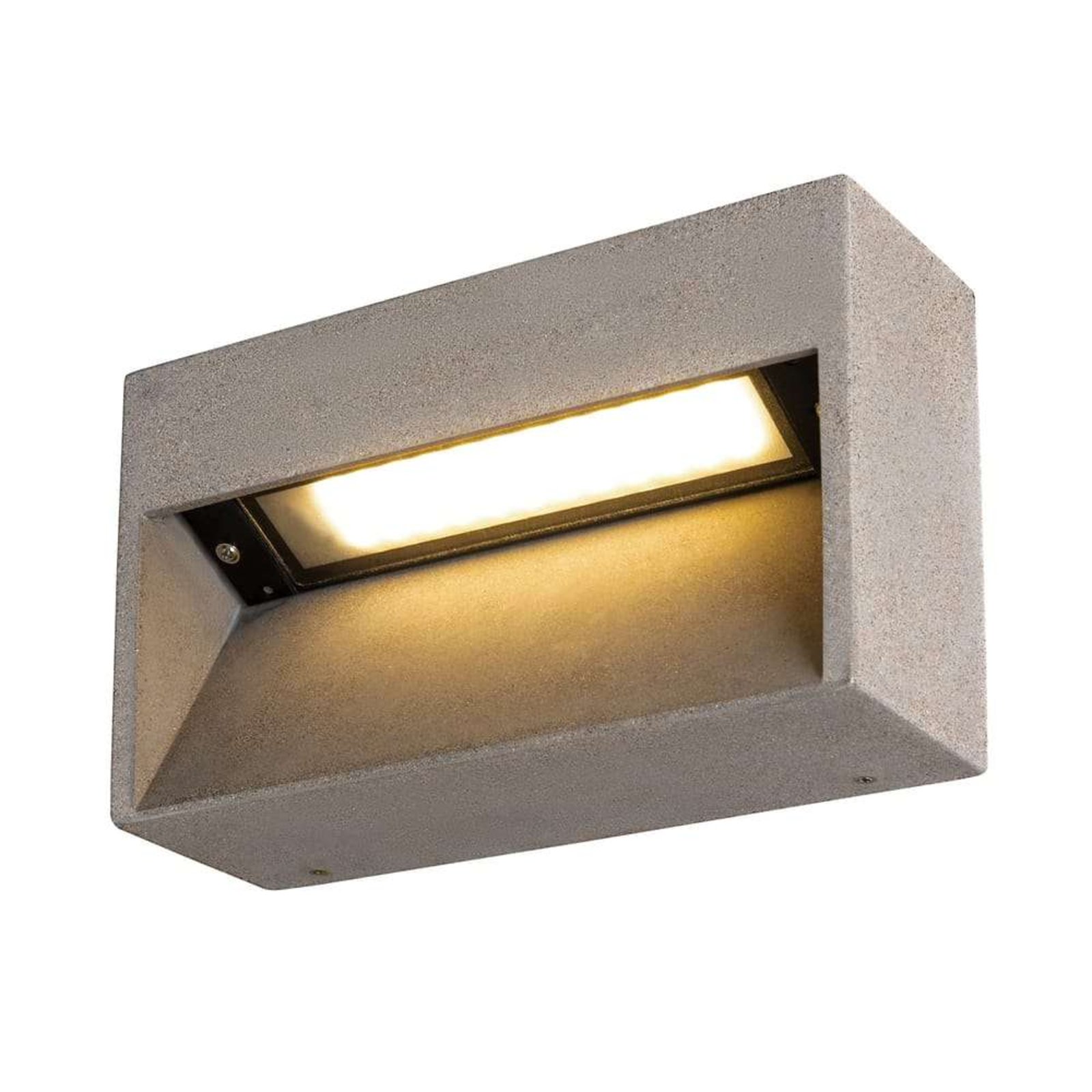 Concreto LED Aplica de Exterior L IP65 Light Grey - SLV