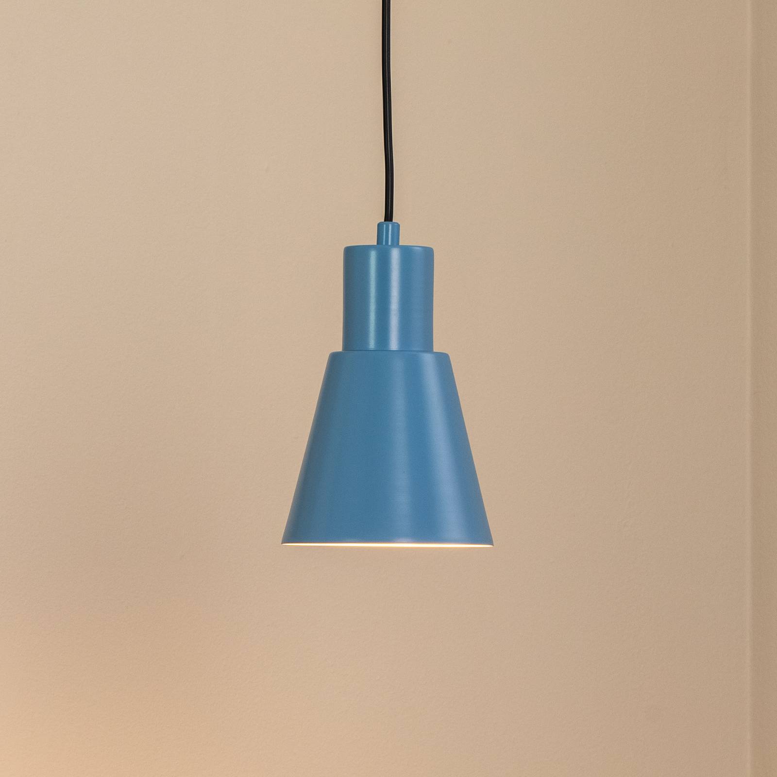 Żyrandol Konikkem, jasnoniebieska, metal, Ø 14 cm, E27