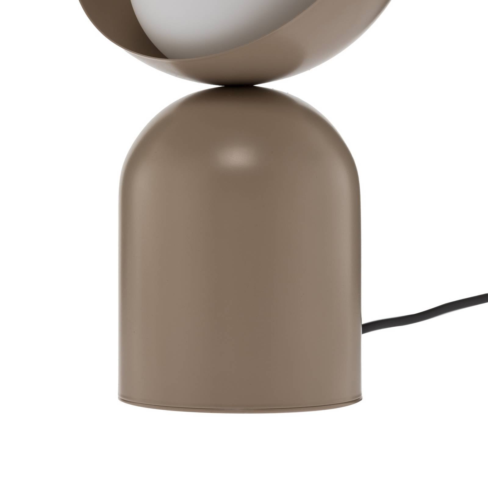 Lampa stołowa Boto LN1, beżowa, stal/szkło, wysokość 31 cm, G9