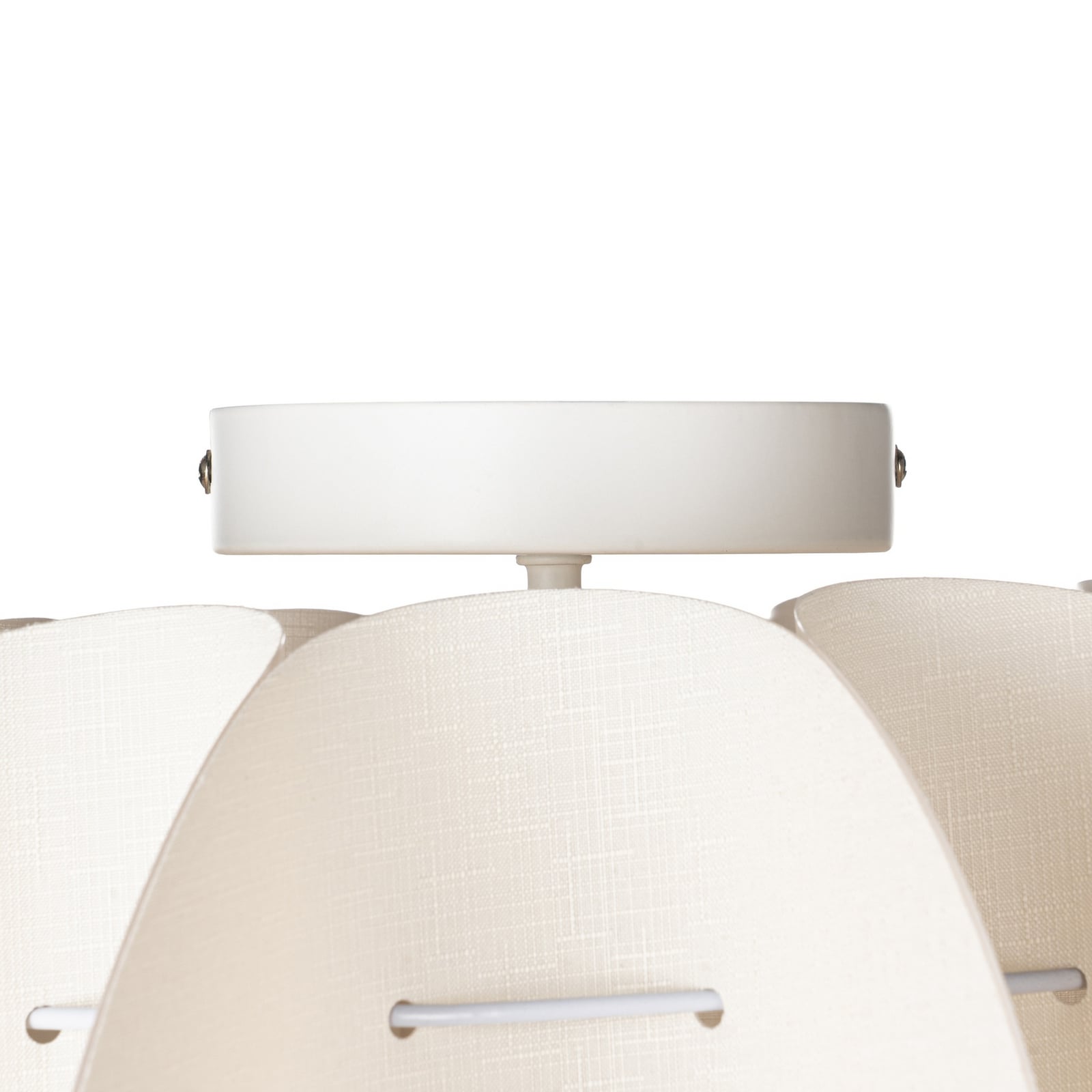 Winslow taklampe, E27, Ø 50 cm, kremhvit, plast – Lindby Winslow taklampe, E27, Ø 50 cm, kremhvit, plast – Lindby