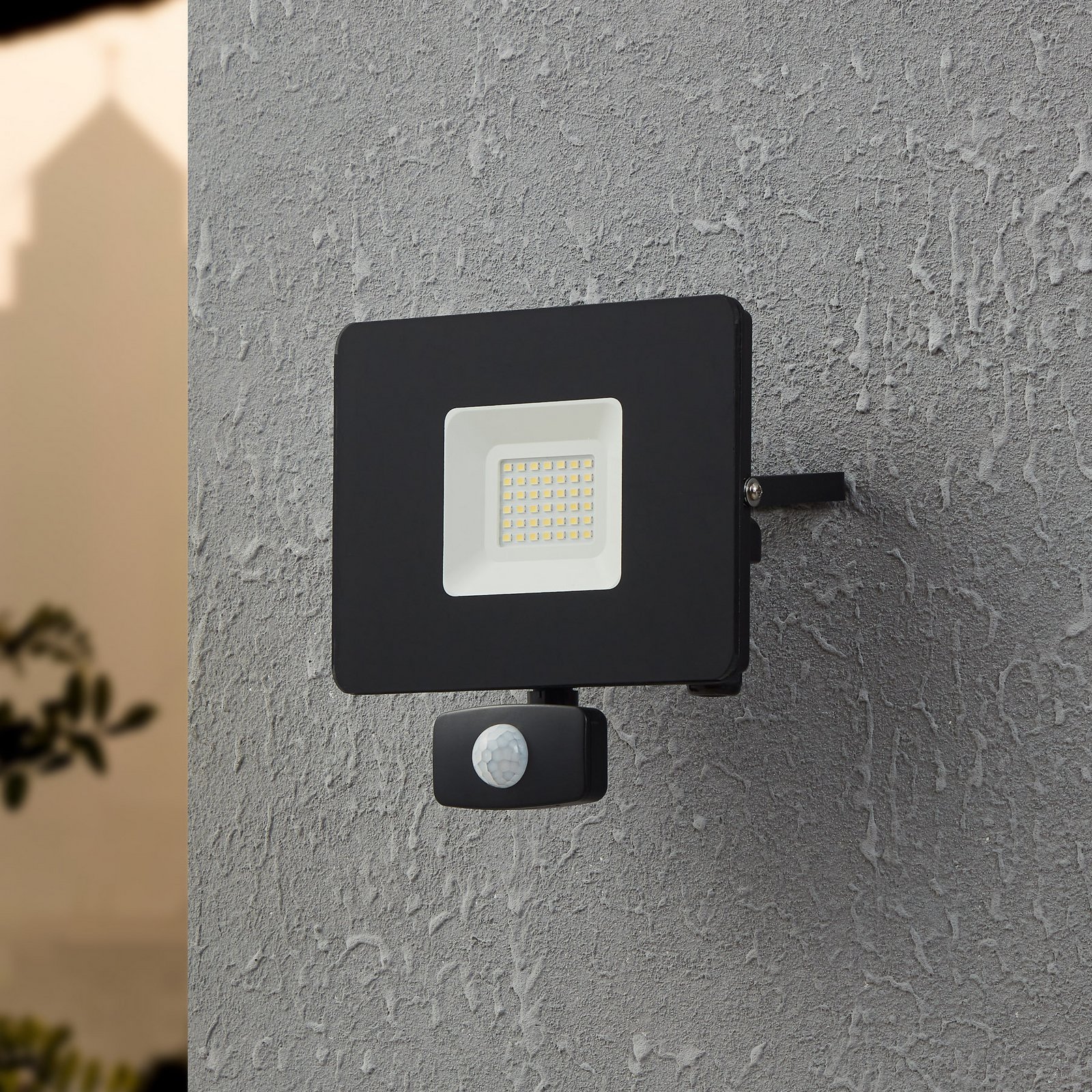 Spot d'extérieur LED Faedo 3 capteur, noir, 30 W