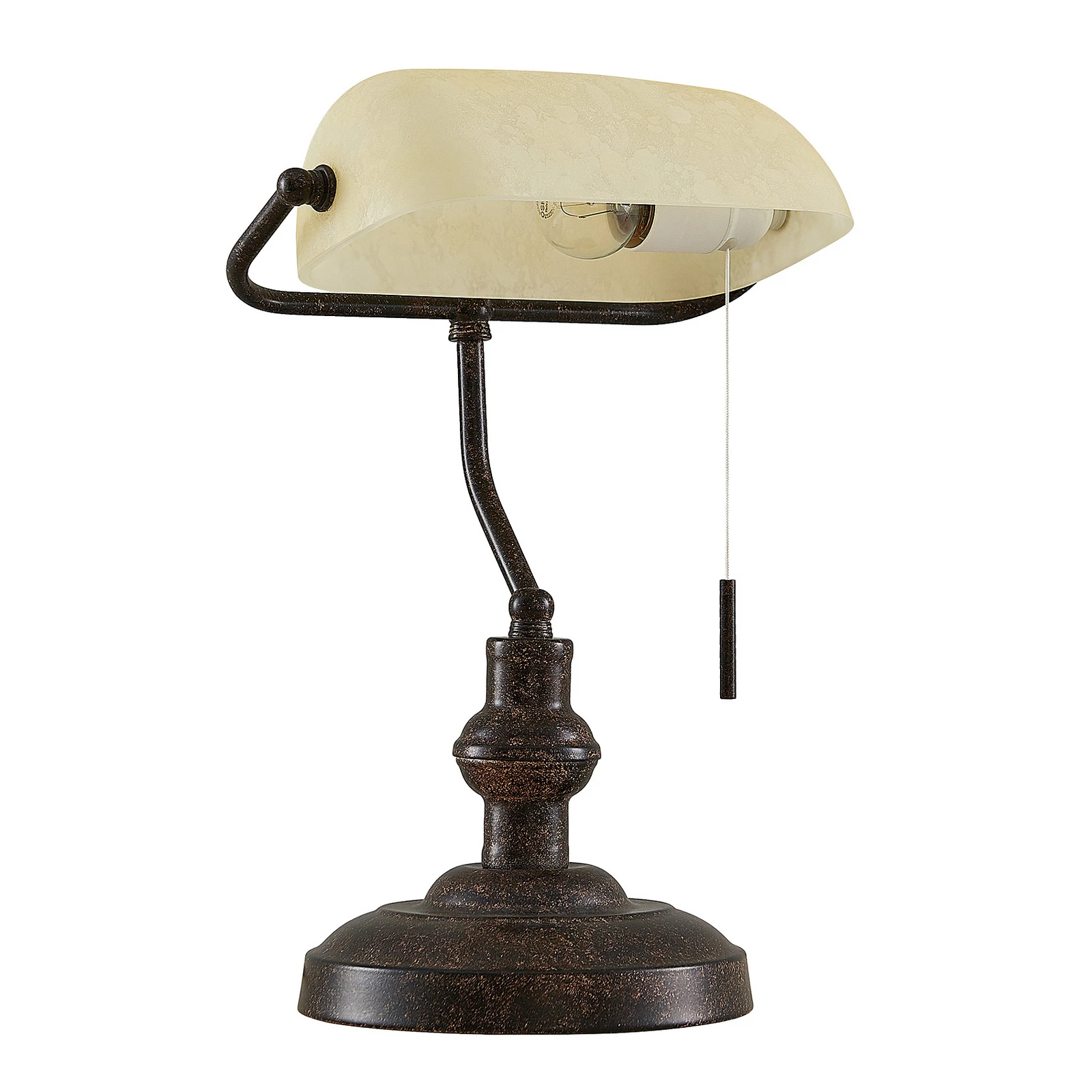 Lindby Schreibtischleuchte Profina, rostbraun, 39 cm, E27