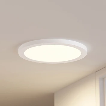 Prios LED-kattovalaisin Aureka, liiketunnistin, Ø 33 cm, valkoinen