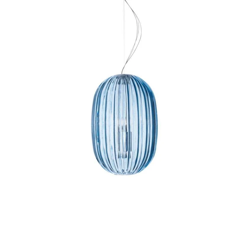 Foscarini - Plass Medium Pendant Light Blue 3,2m