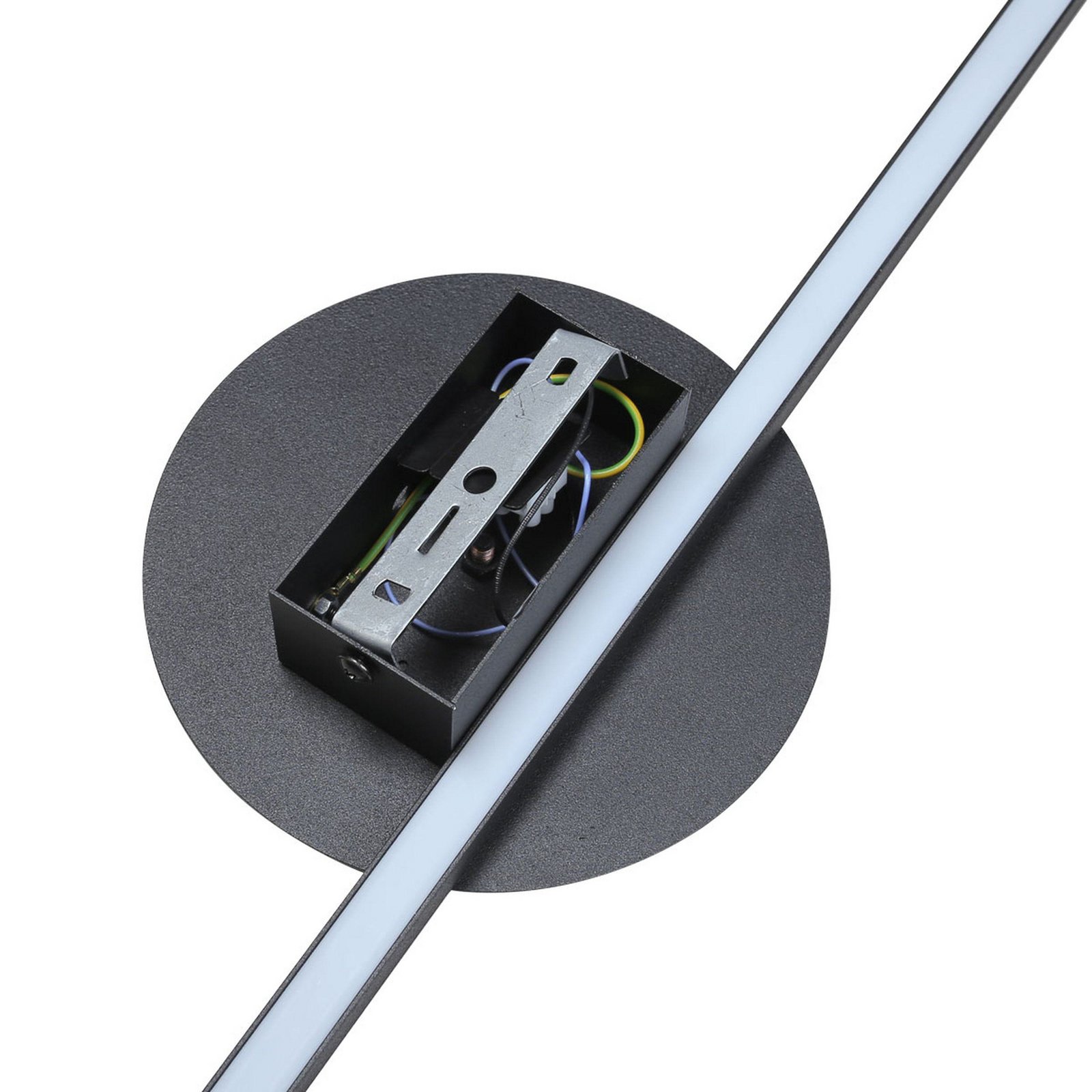 Applique a LED Java II, nero, altezza 93 cm, metallo