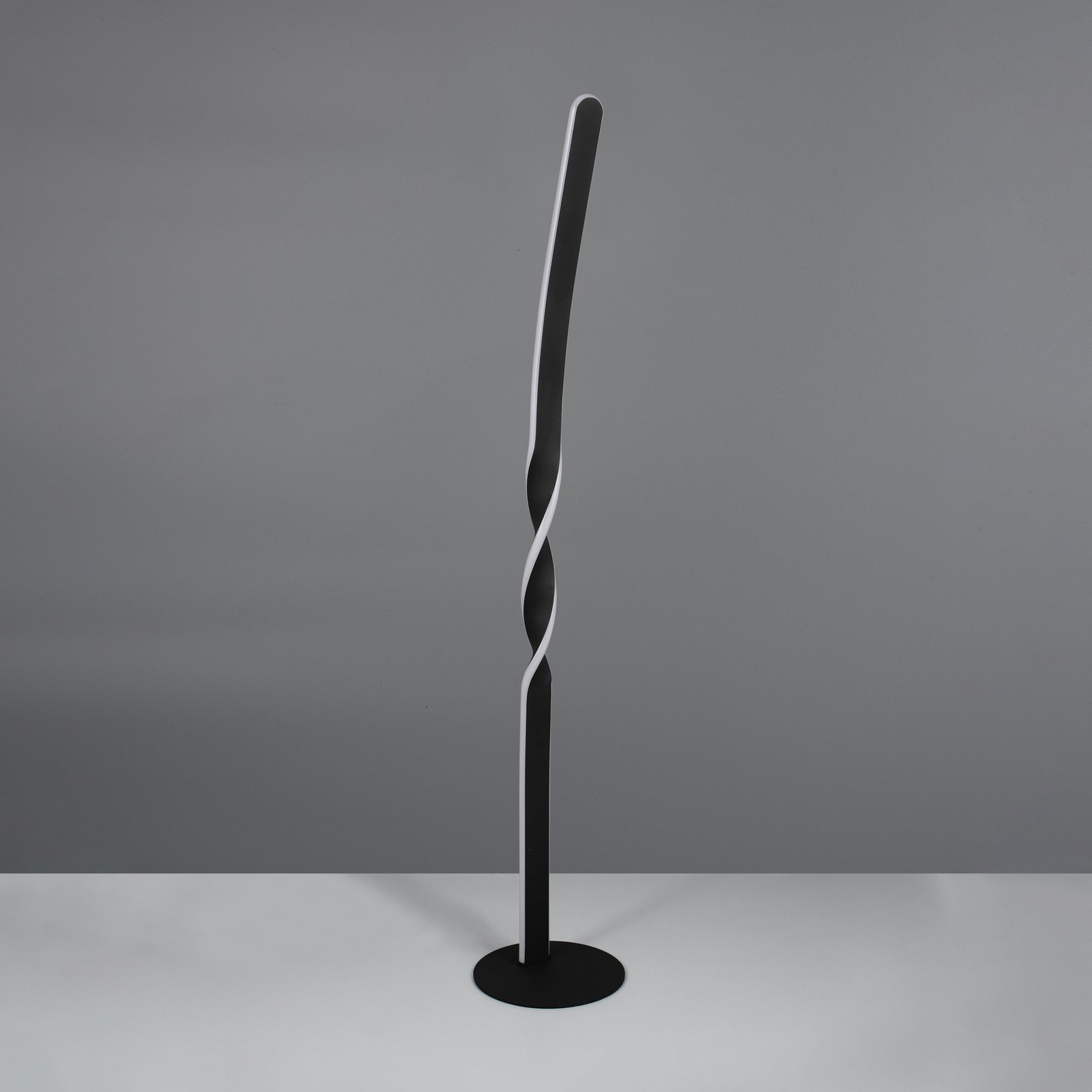 LED podna lampa Ginko, mat crna, metalna, visina 110 cm