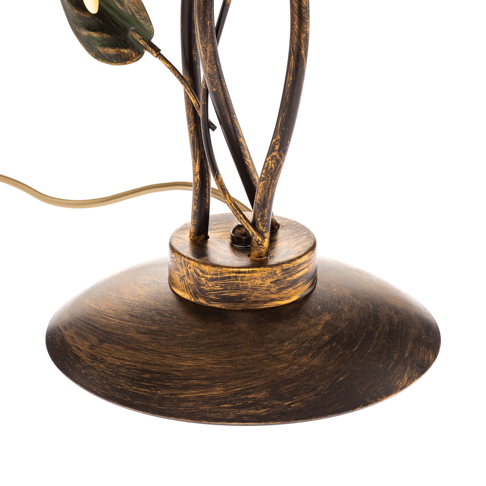 Stolová lampa Miranda 3-plameňová, bronzová