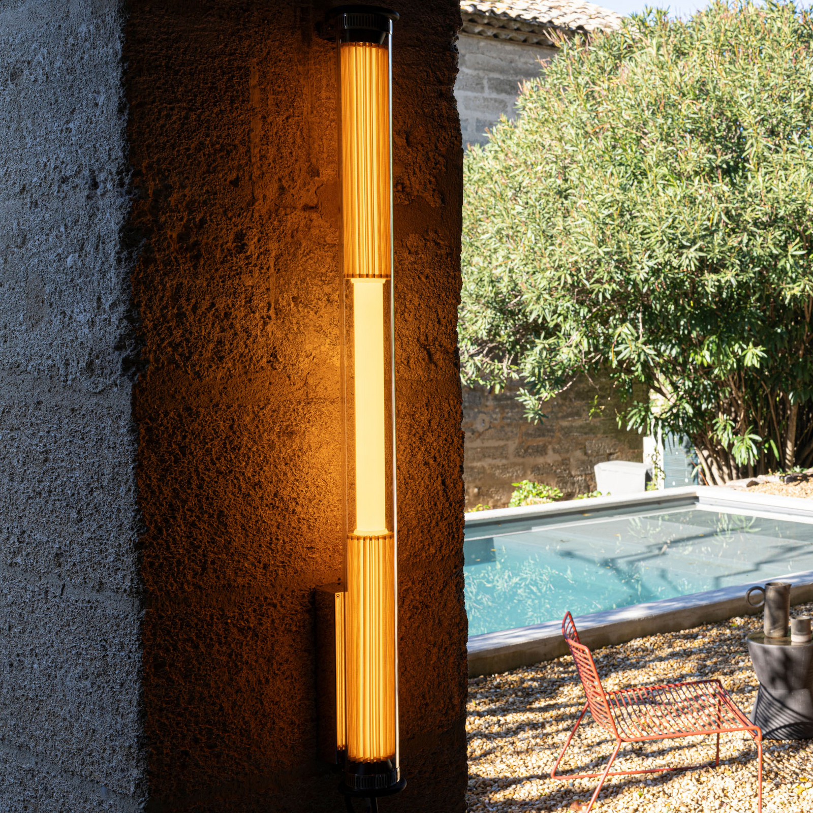 ITT360 vegglampe 1000, gull, borosilikatglass – DCW