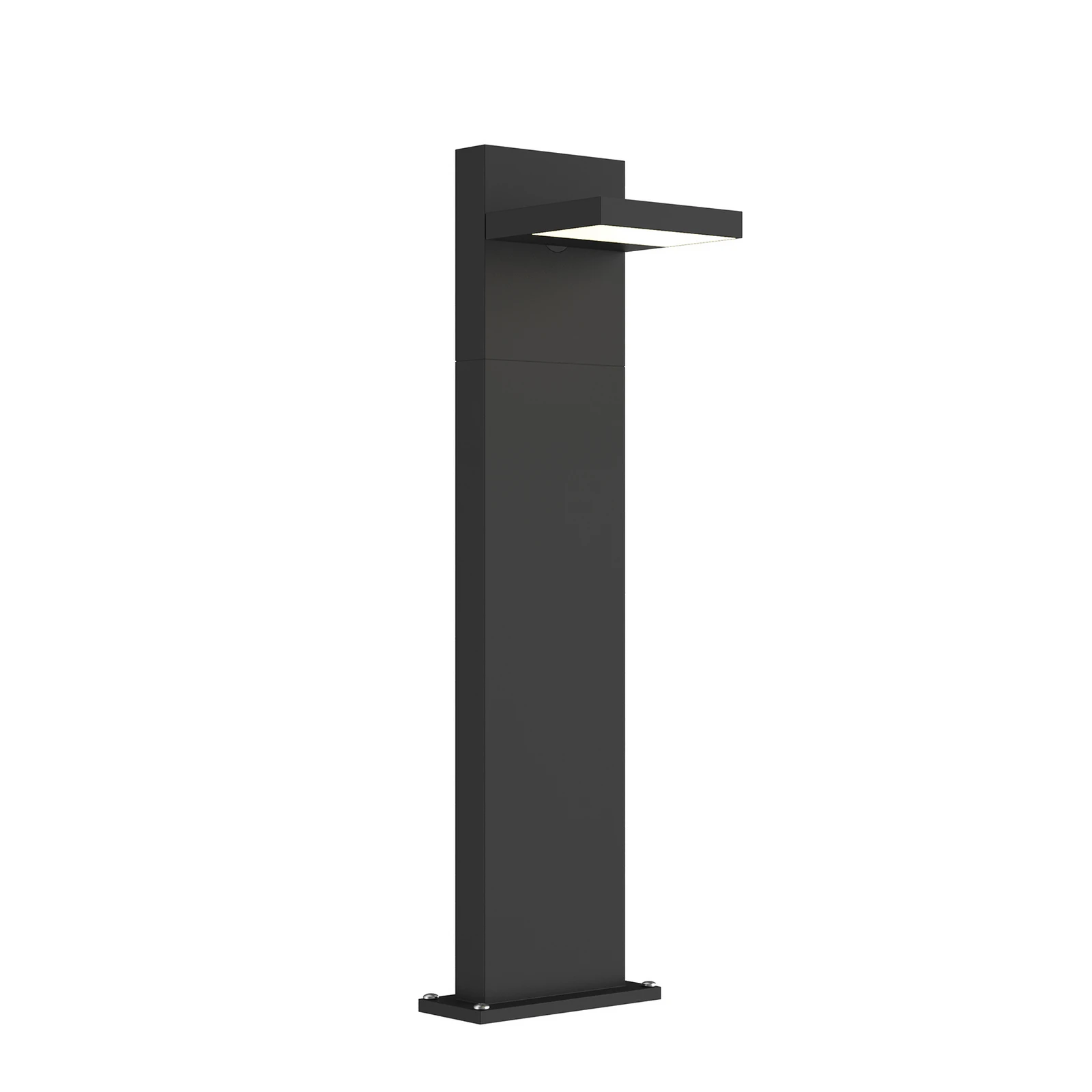 Lucande LED bollard light Silvan, 65 cm, anthracite, metal
