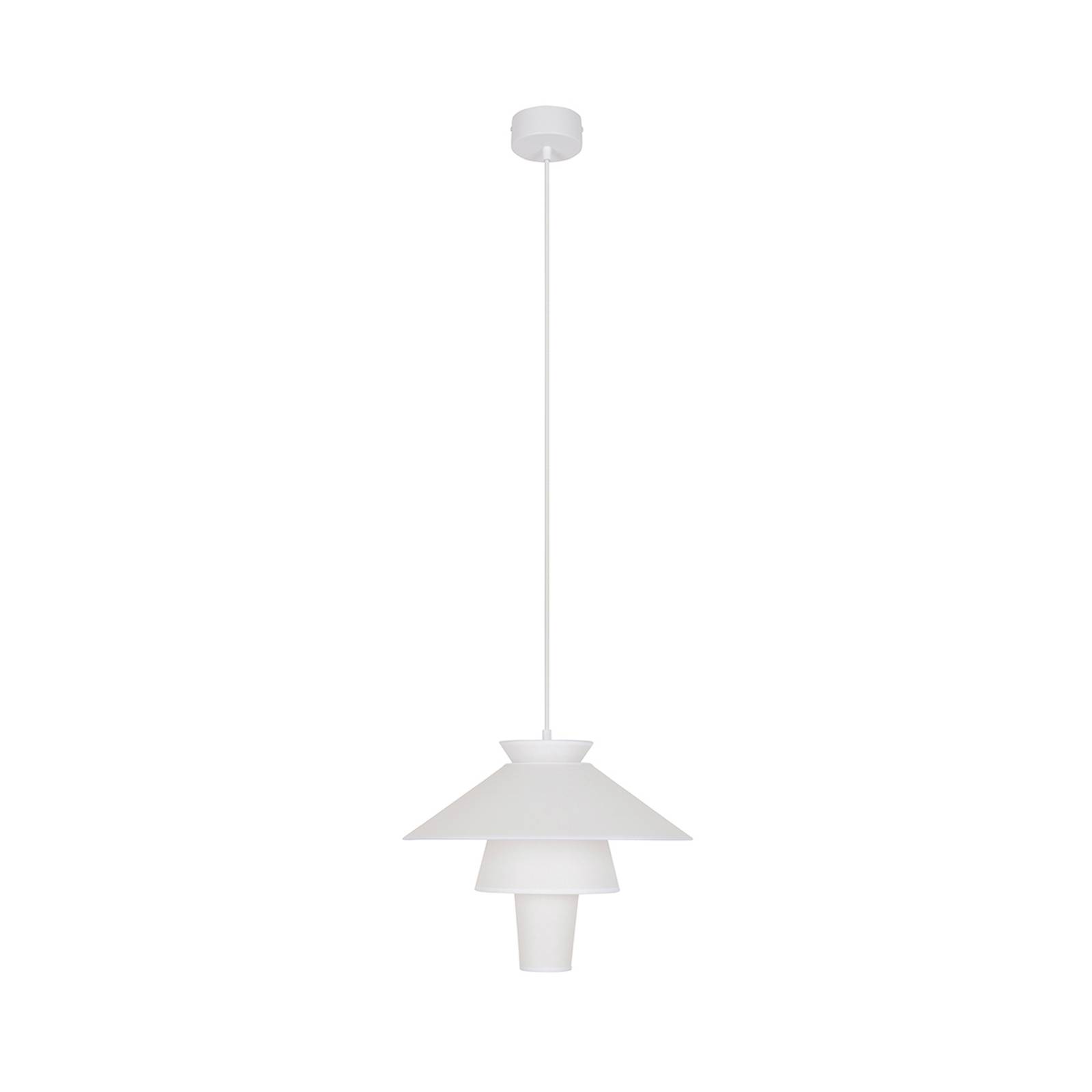 Lampa wisząca MARKET SET Ruche, Ø 40 cm, biała