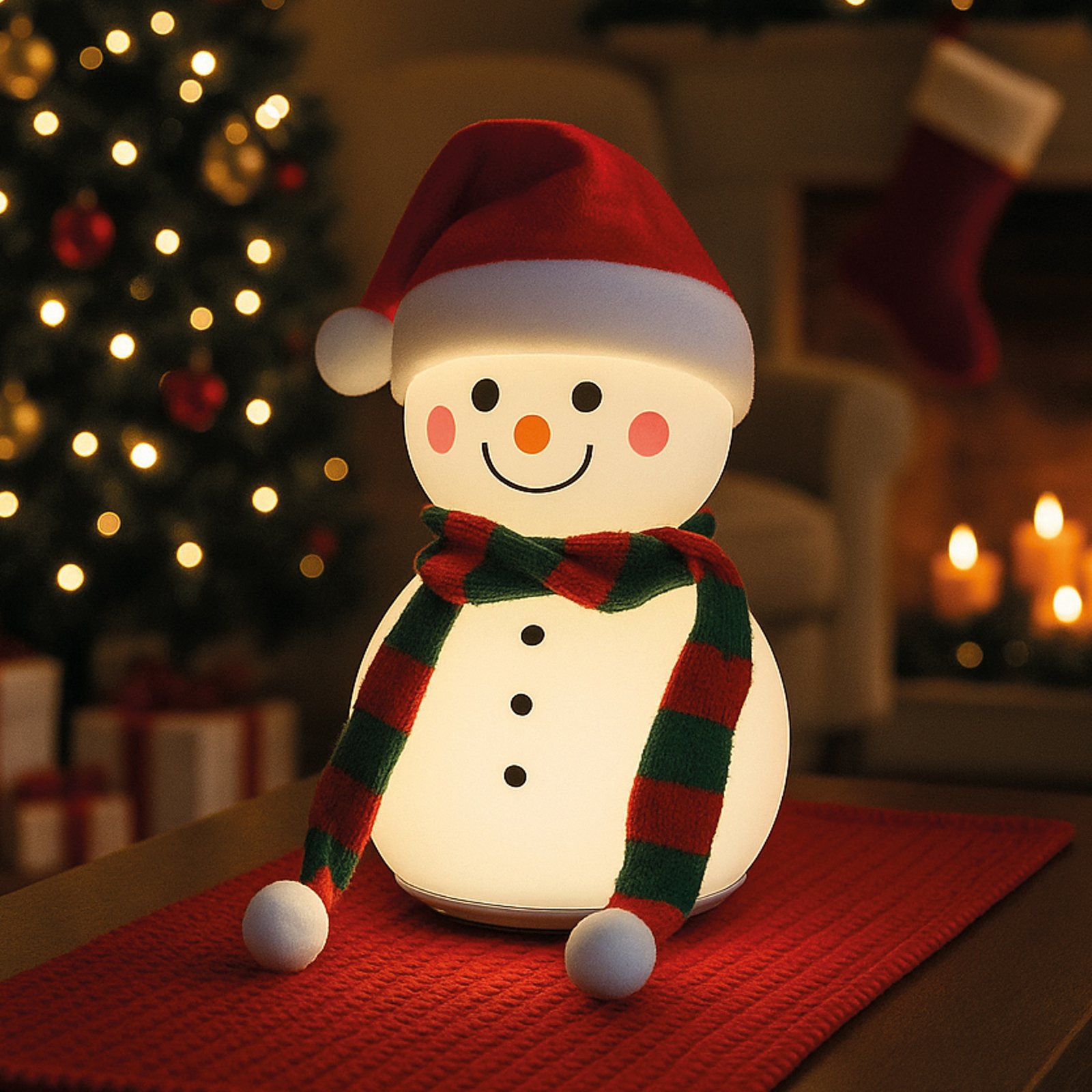 Lampă LED cu baterie Paule, albă, înălțime 22 cm, silicon