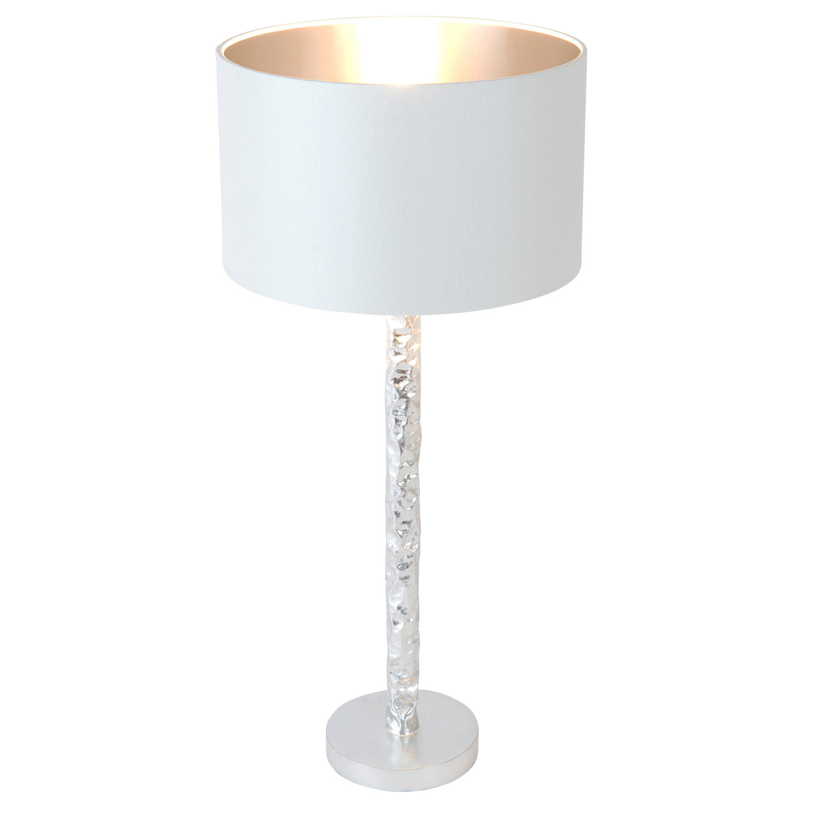 Настолна лампа Cancelliere Rotonda бяла/сребърна 57 cm