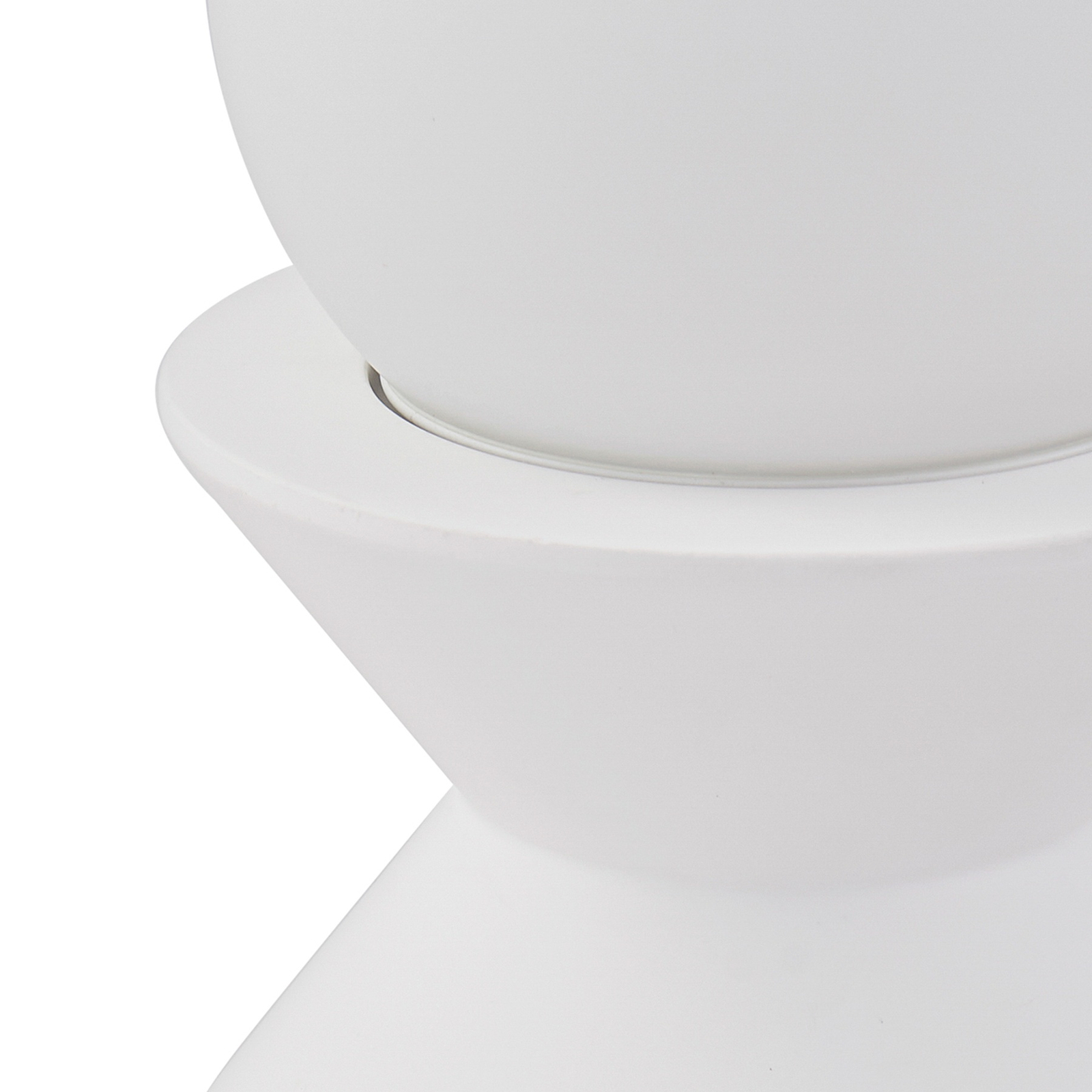 Nielson stolová lampa výška tienidlo na lampu 9 cm biela sadra - Lindby