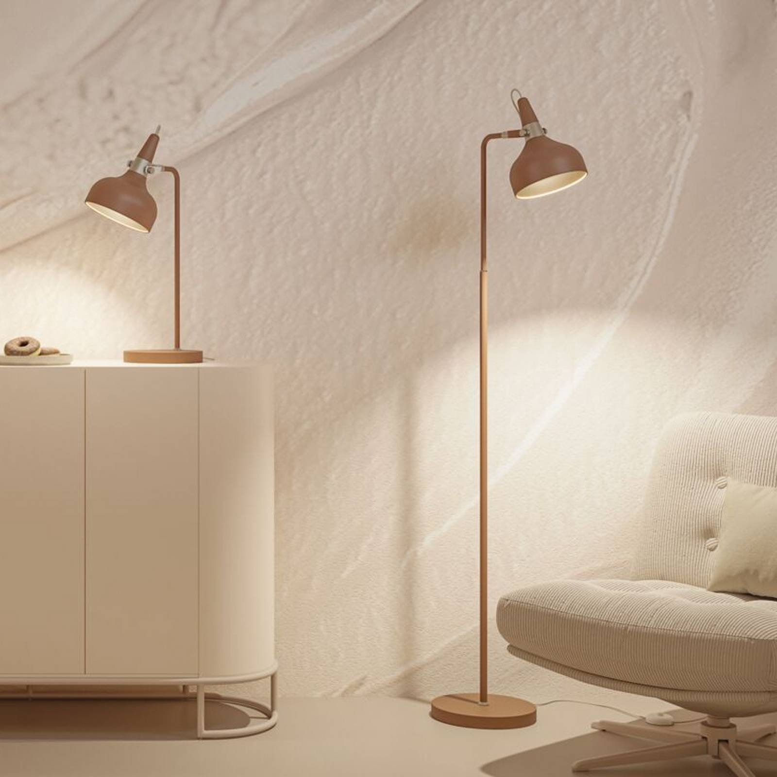 Lampa stojąca Paulmann Juna STYLE, brązowa, wysokość 158 cm, metalowa
